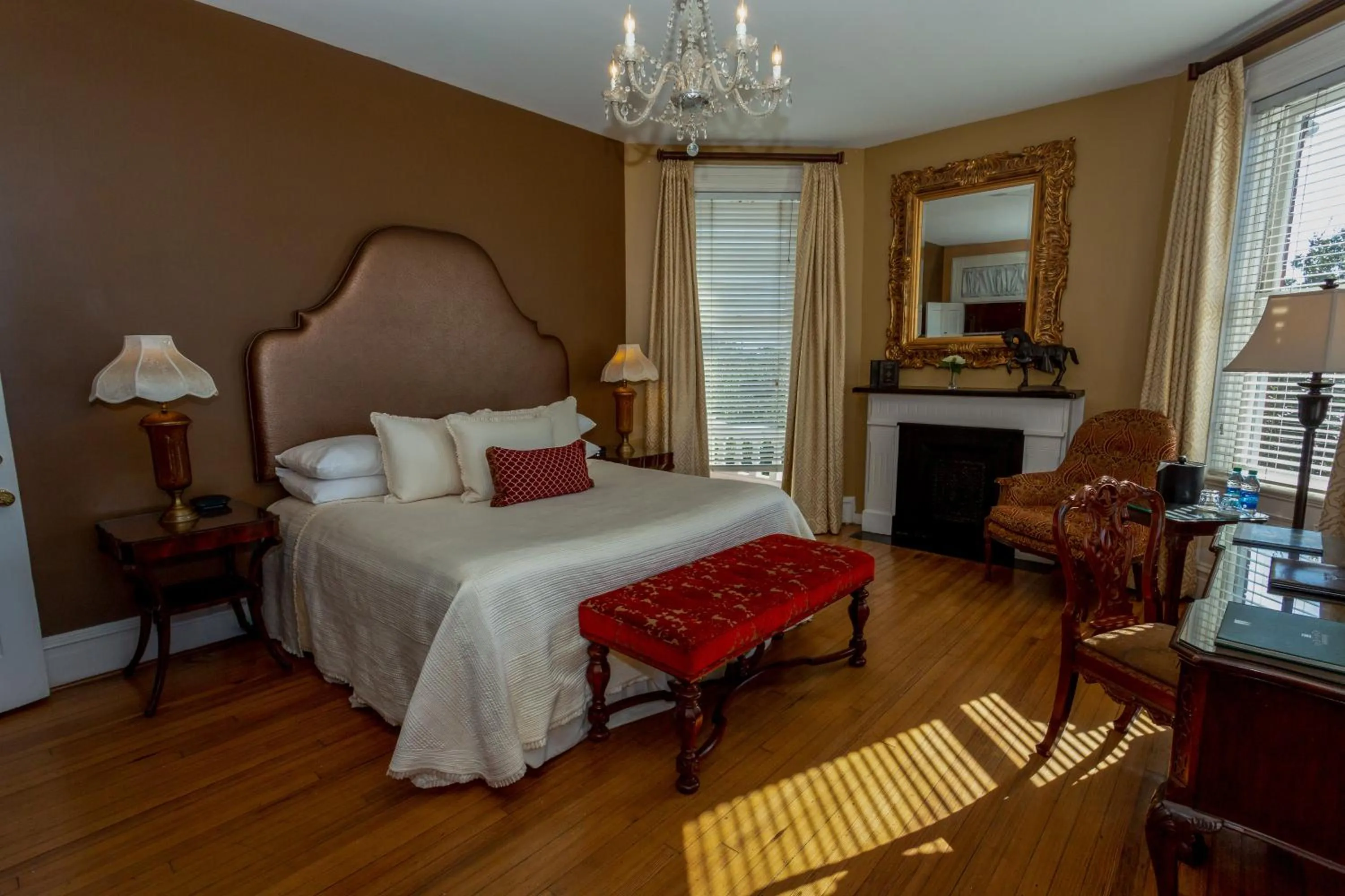Photo of the whole room, Bed in Kehoe House, Historic Inns of Savannah Collection