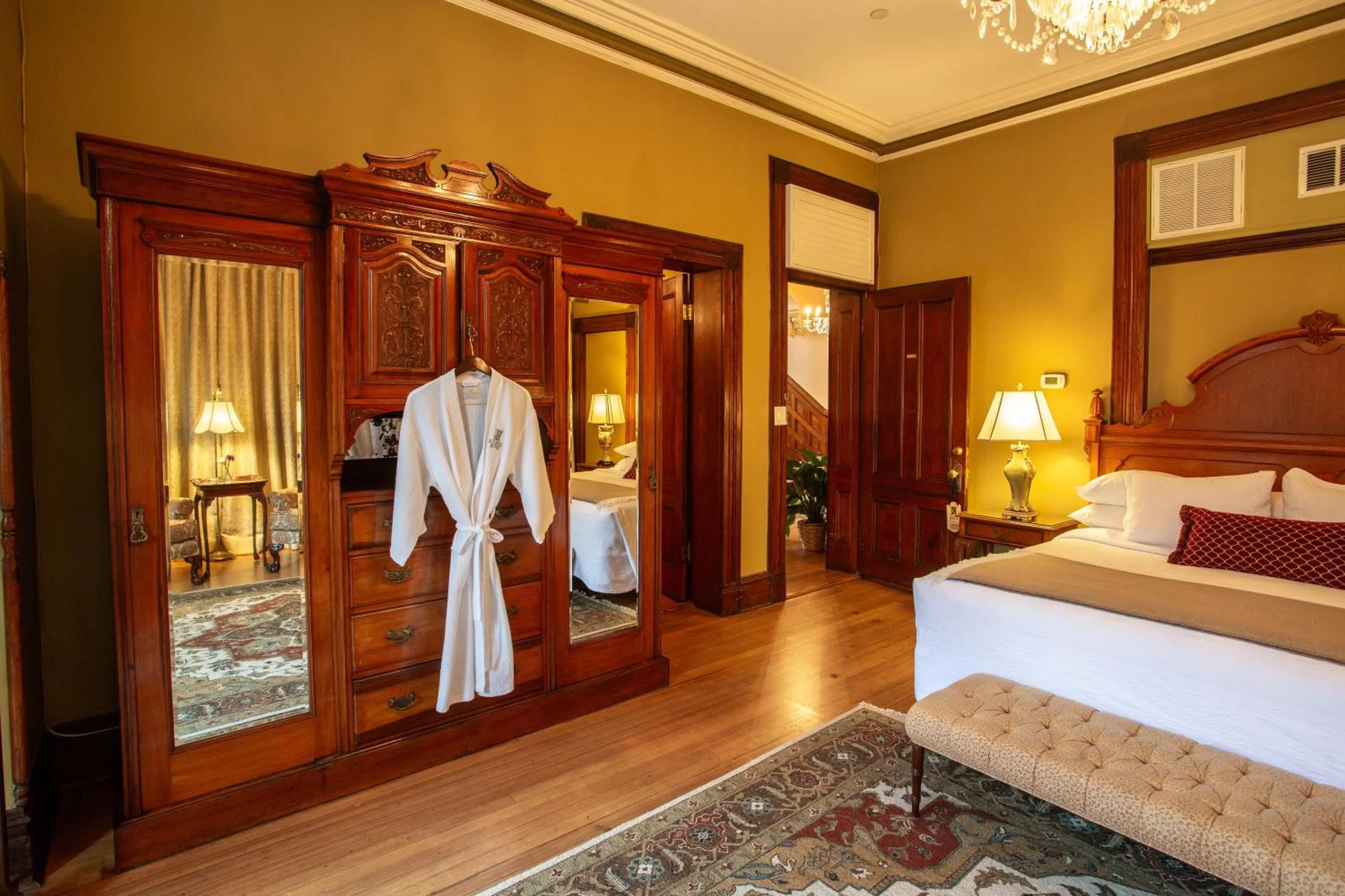 Bedroom, Bed in Kehoe House, Historic Inns of Savannah Collection