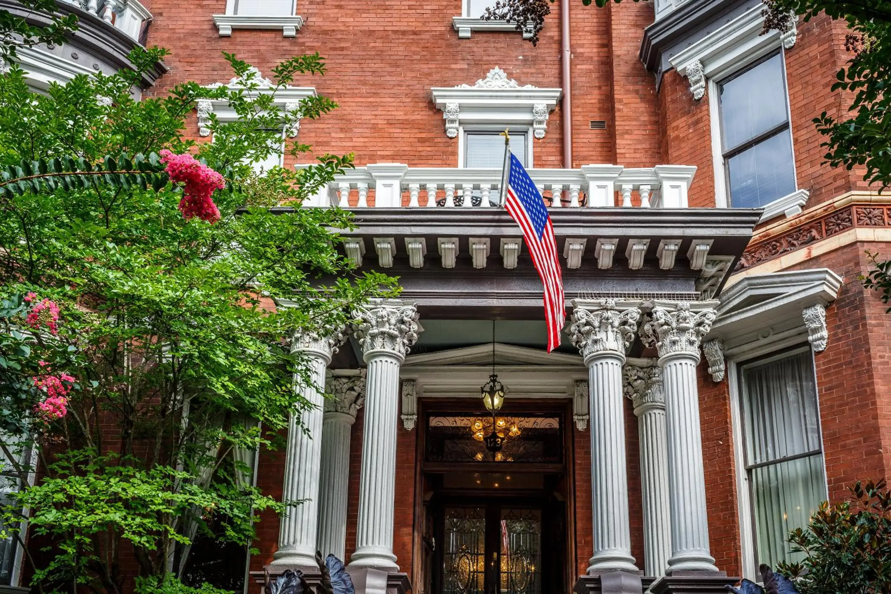Facade/entrance in Kehoe House, Historic Inns of Savannah Collection Facade/entrance in Kehoe House, Historic Inns of Savannah Collection