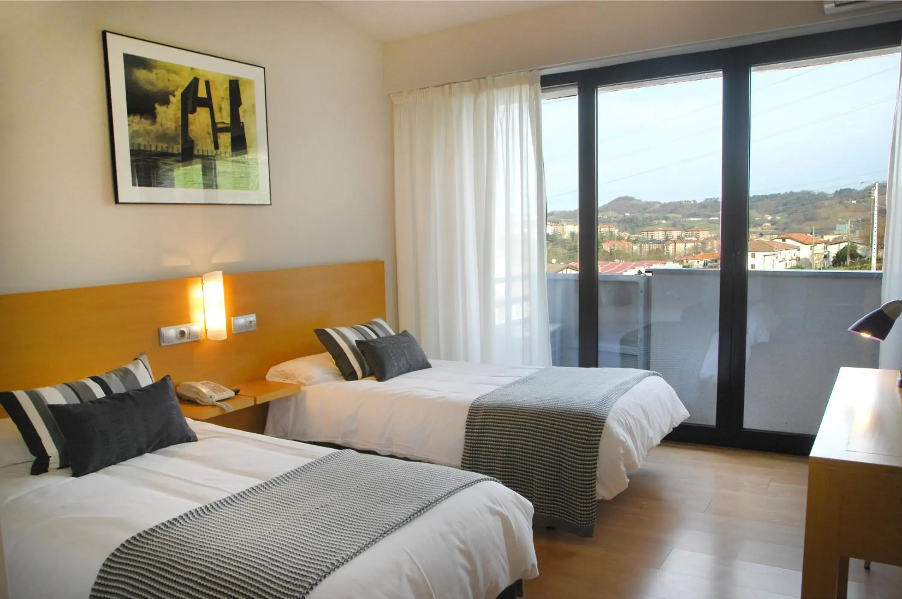 Twin Room with Private Bathroom in Hotel Txintxua Twin Room with Private Bathroom in Hotel Txintxua