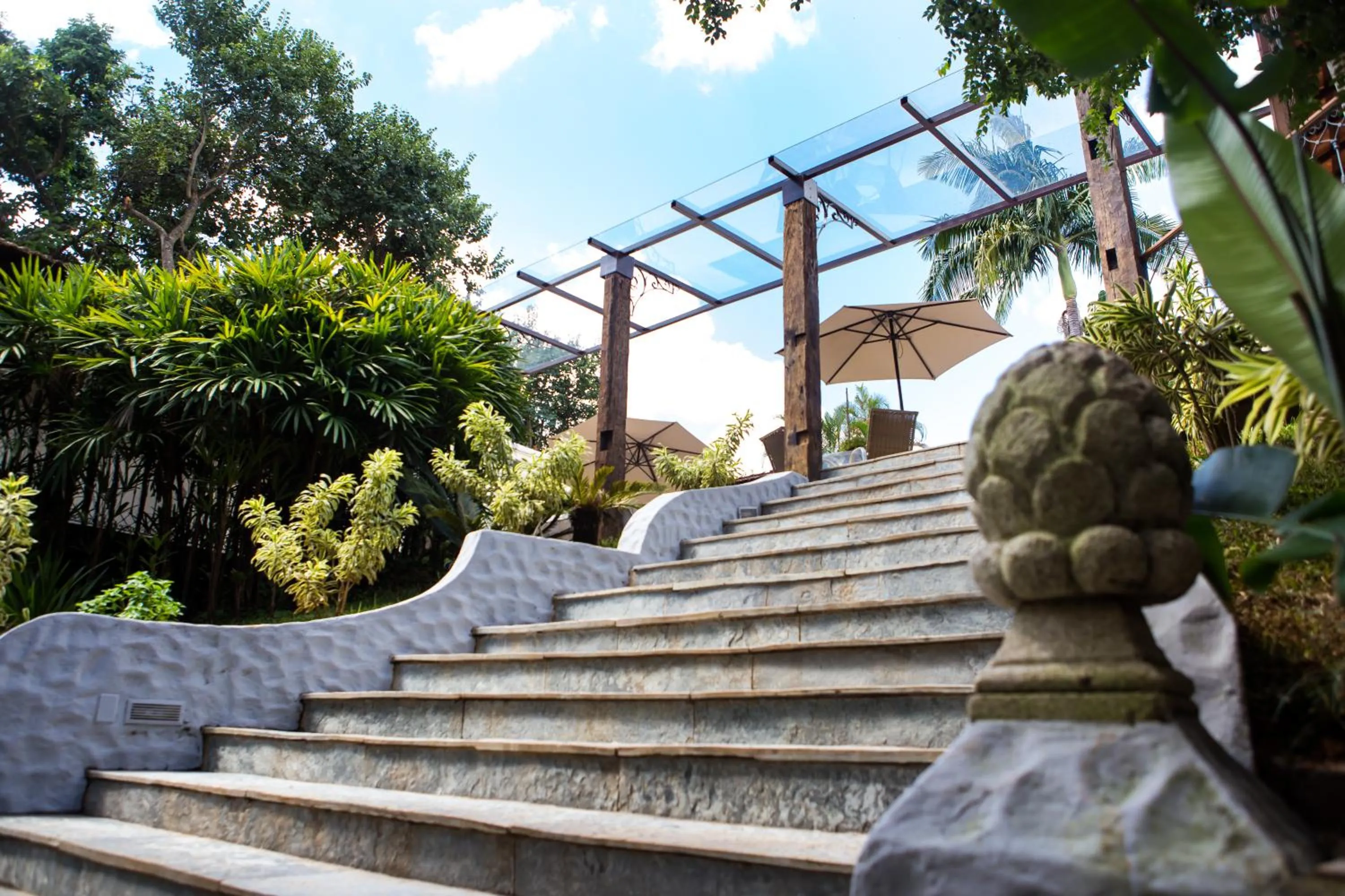 Garden view in Pousada Villa Magnolia