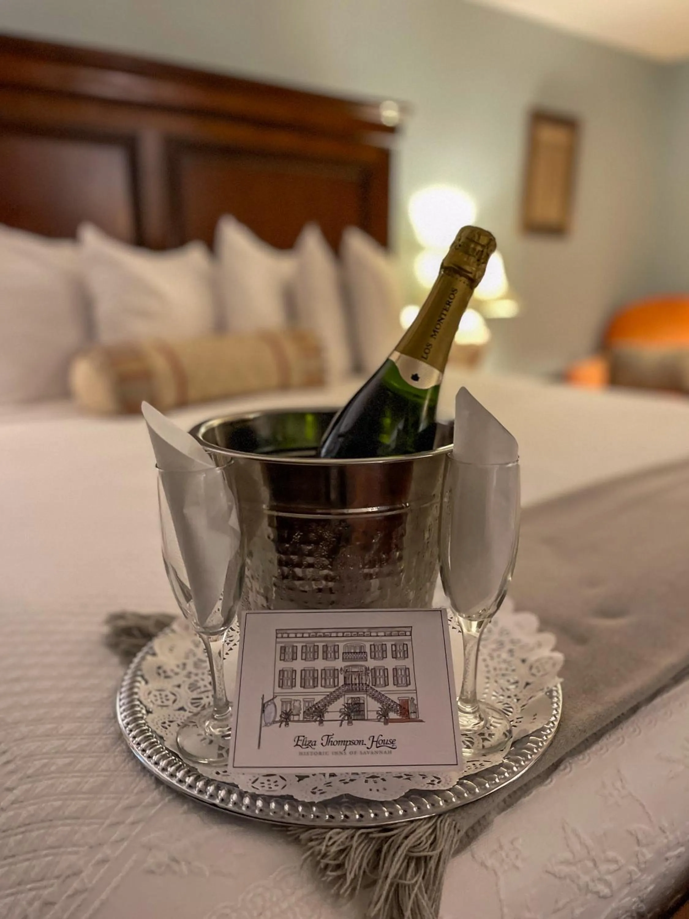 Bedroom, Bed in Eliza Thompson House, Historic Inns of Savannah Collection