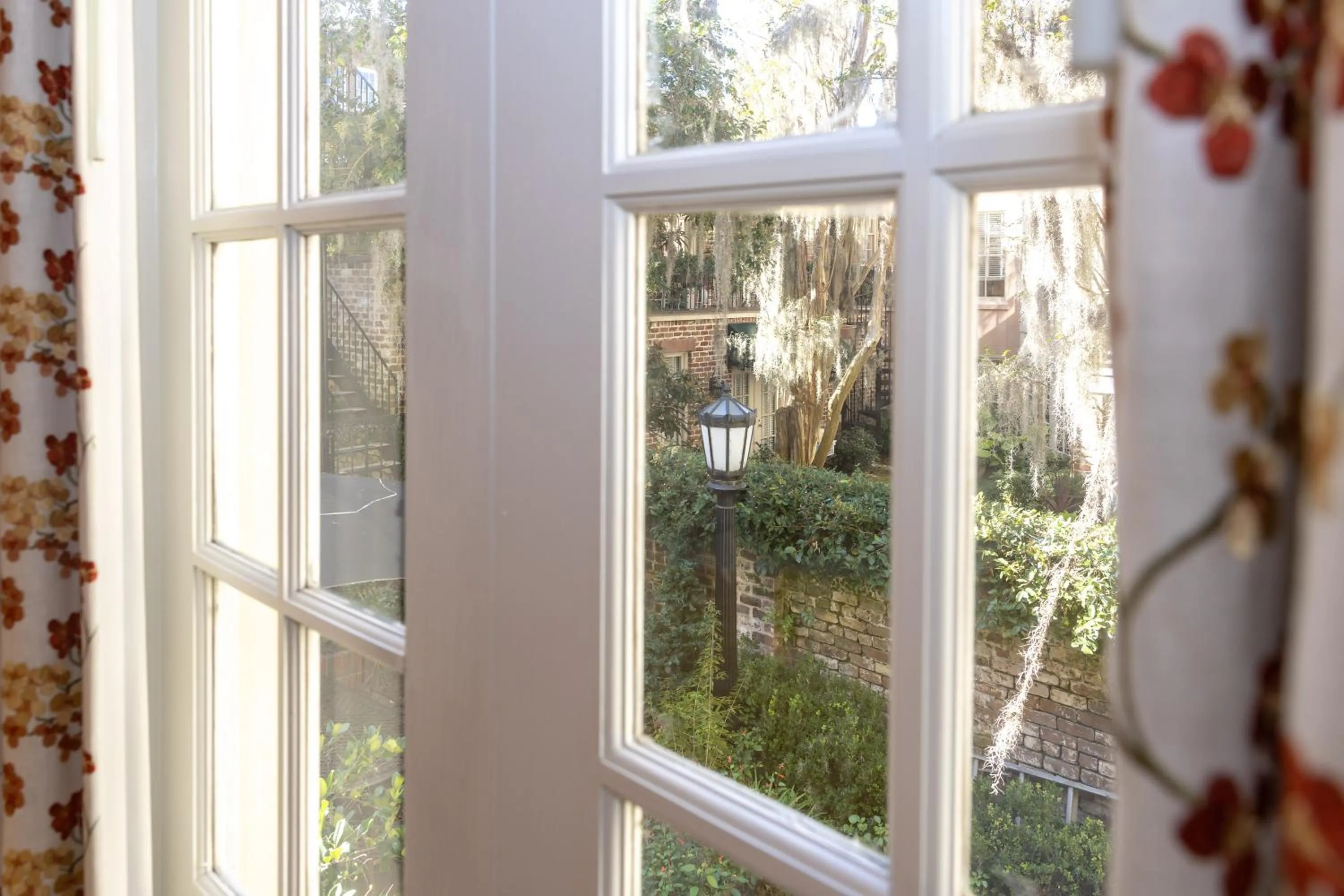 Garden view in Eliza Thompson House, Historic Inns of Savannah Collection