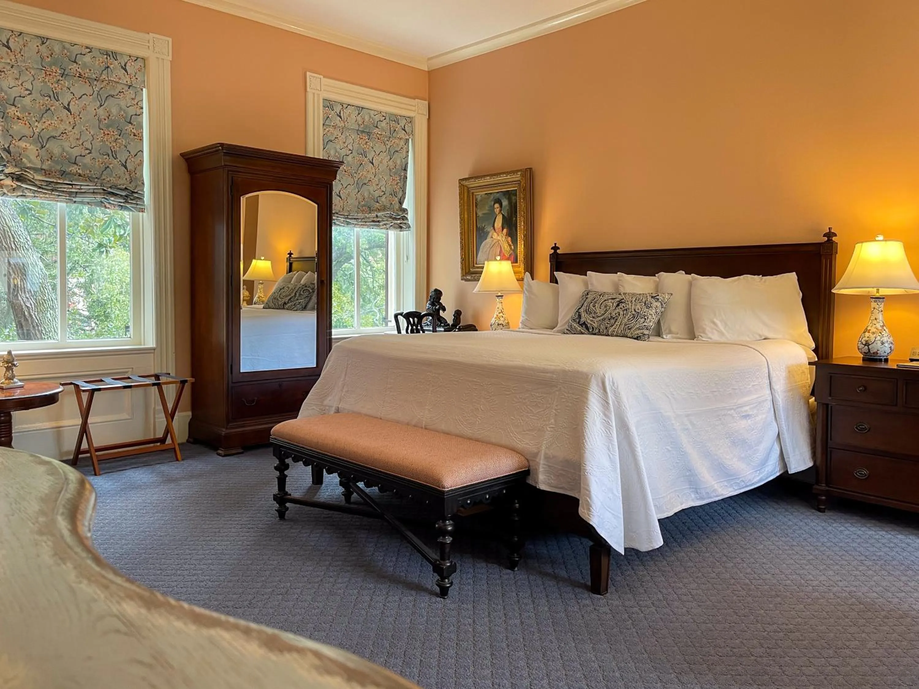 Bed in Eliza Thompson House, Historic Inns of Savannah Collection