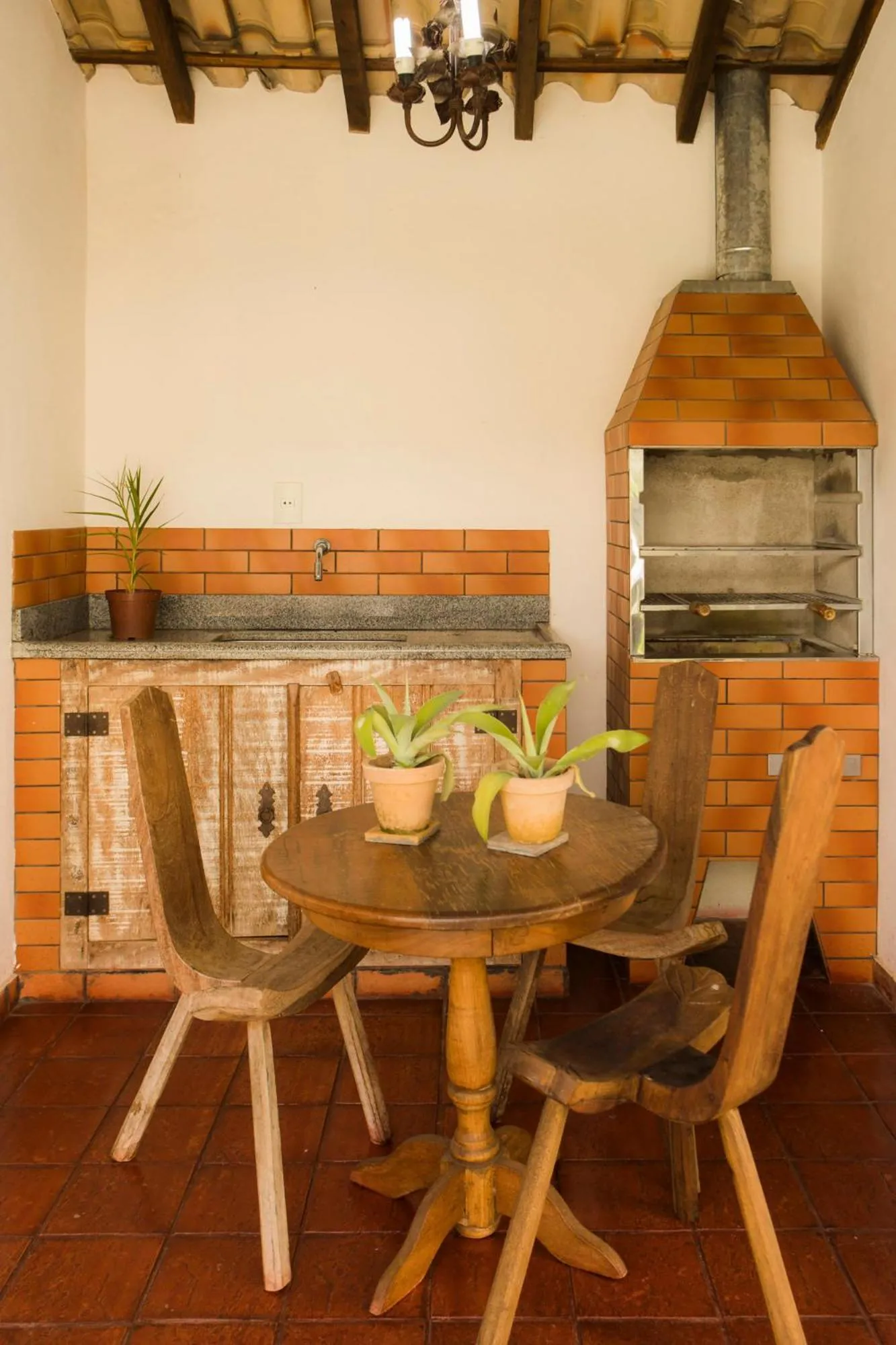 BBQ facilities in Pousada Ouro de Minas