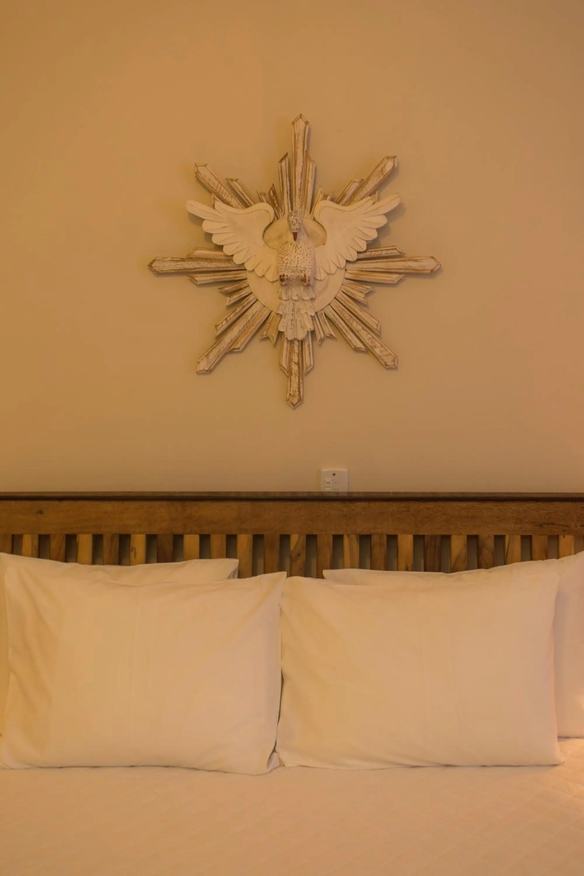 Decorative detail, Bed in Pousada Ouro de Minas