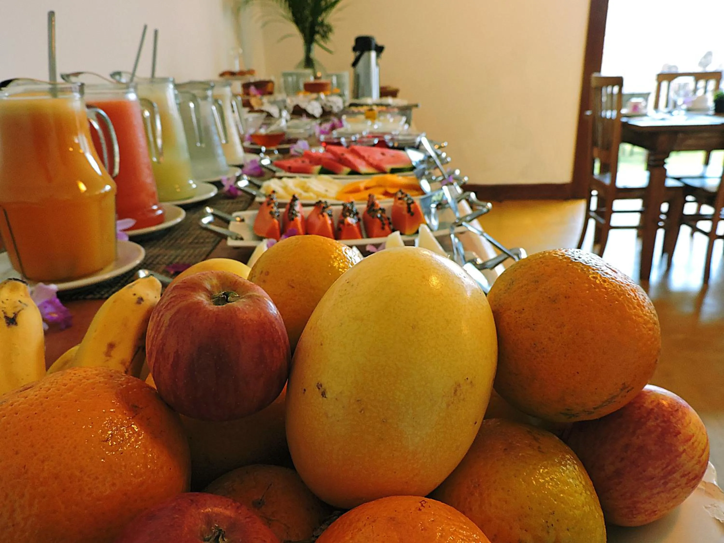 Food and drinks in Pousada Ouro de Minas