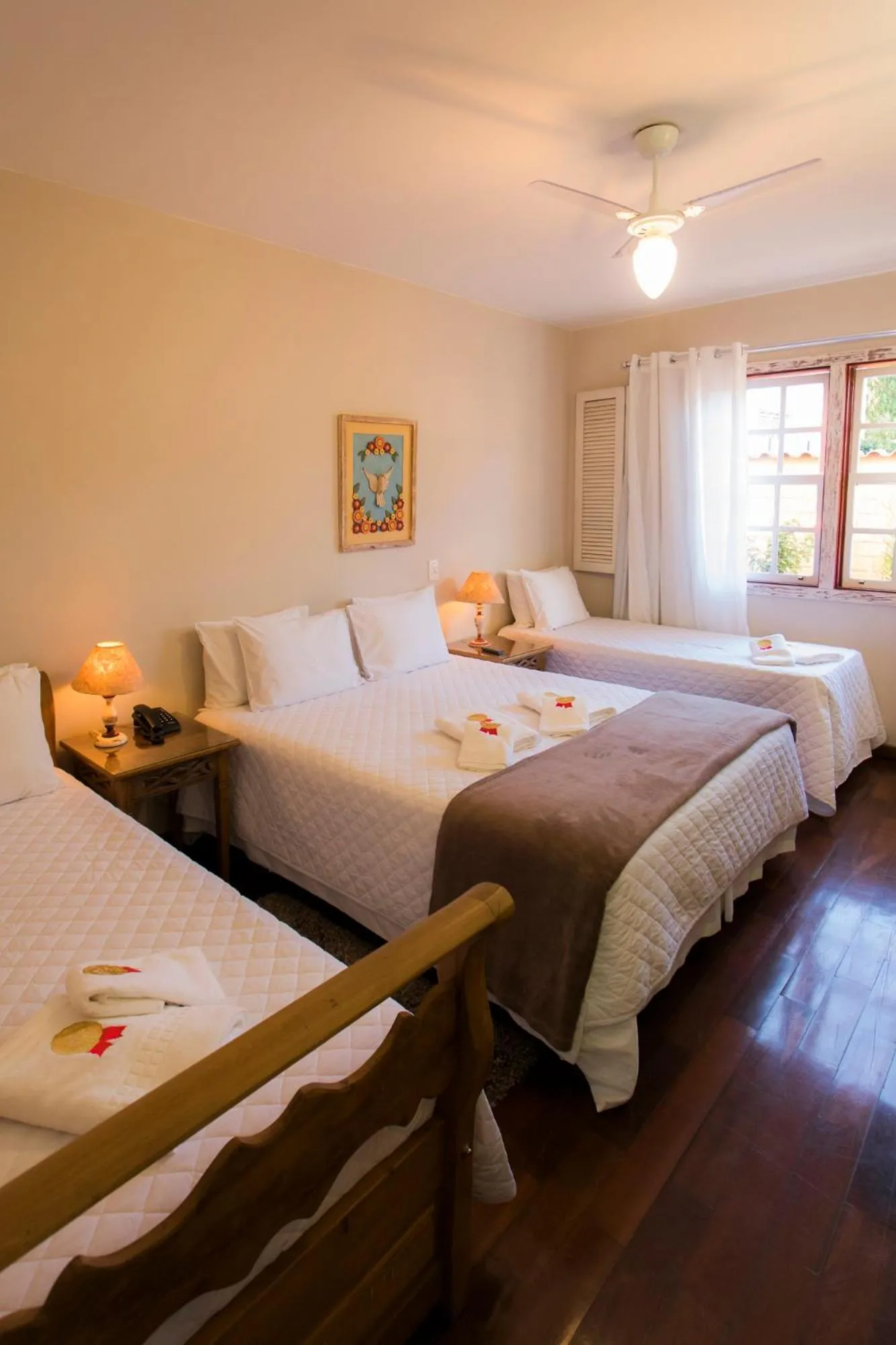 Bed in Pousada Ouro de Minas