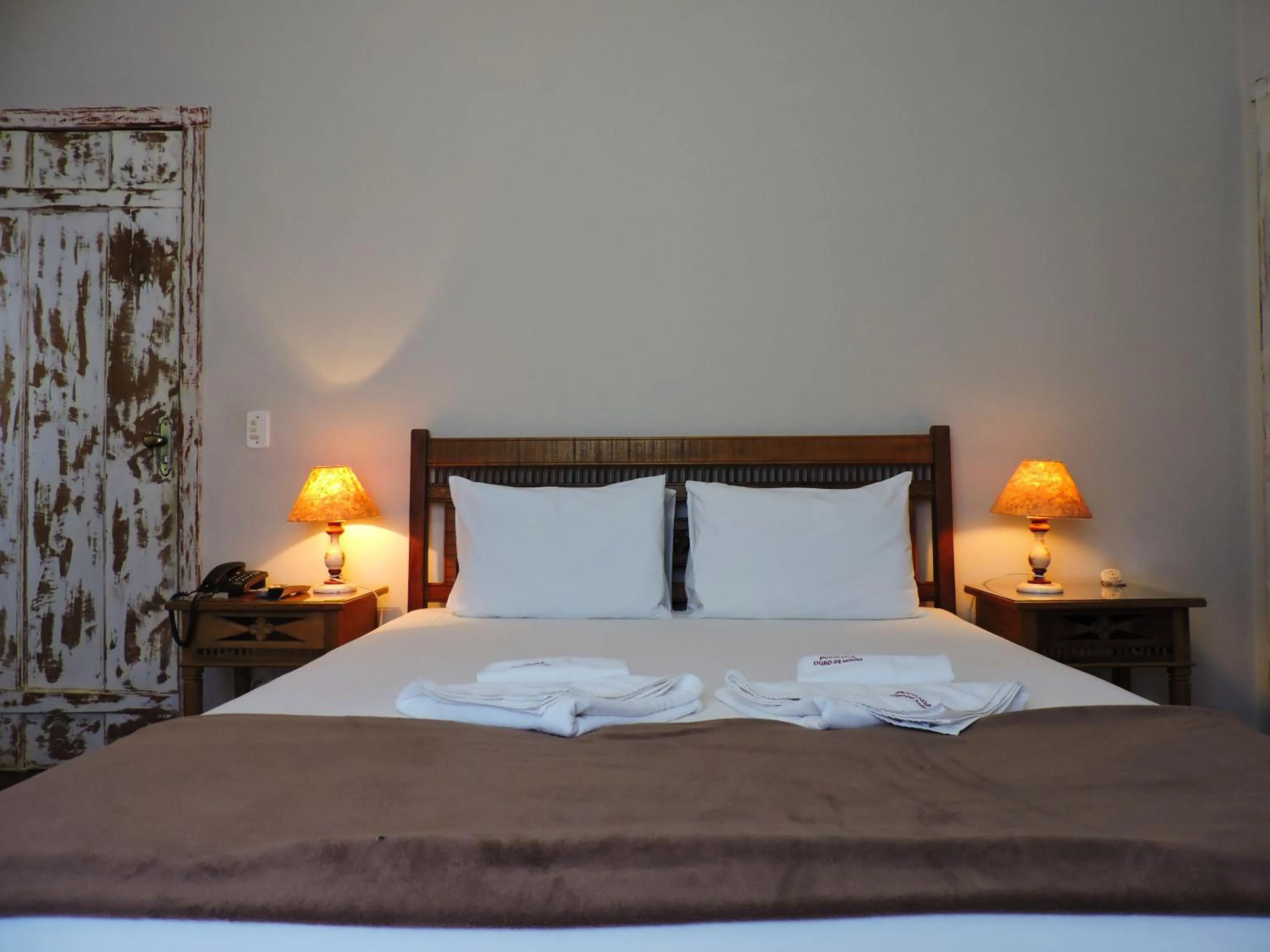 Bed in Pousada Ouro de Minas