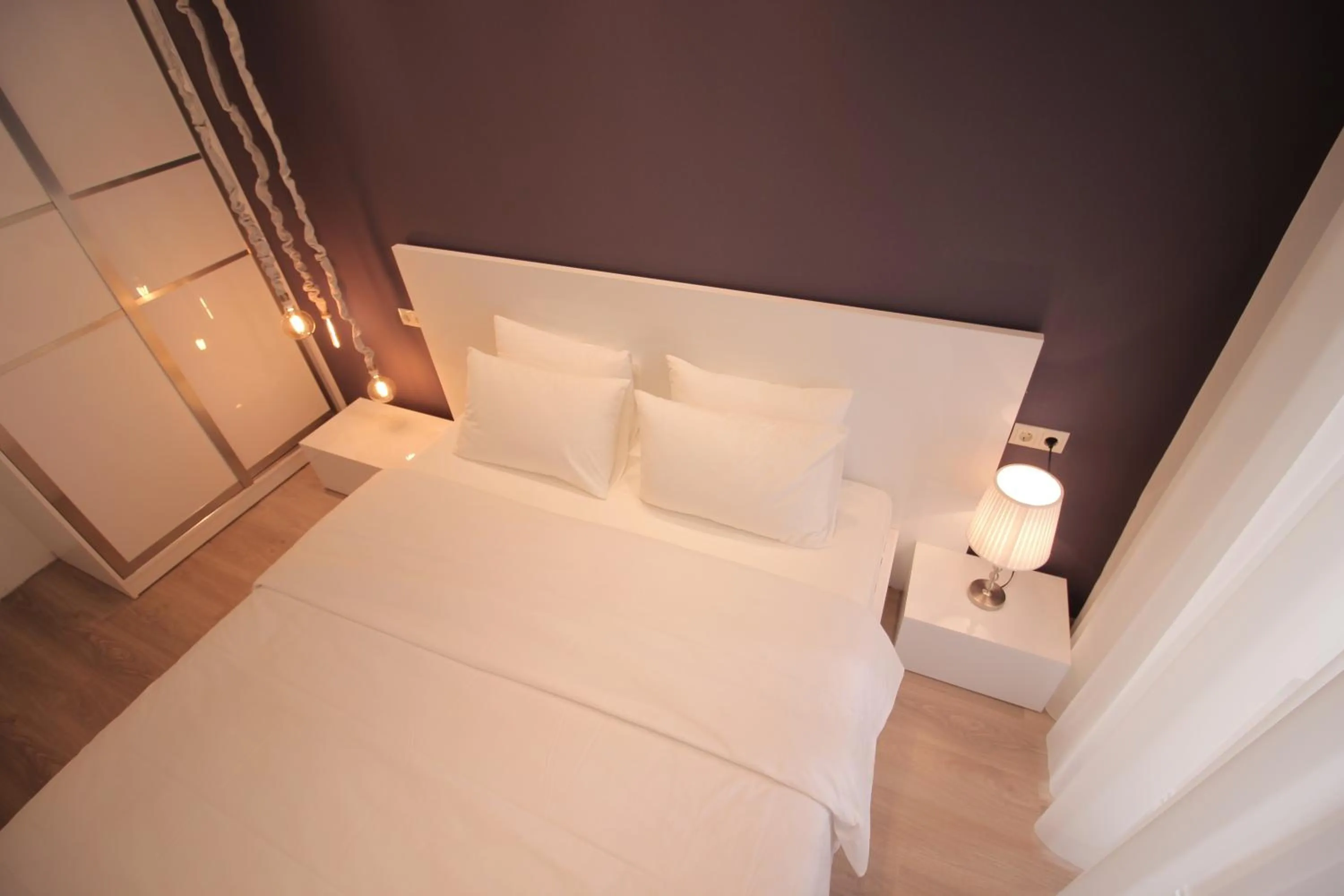 Bedroom, Bed in Superior Apartments