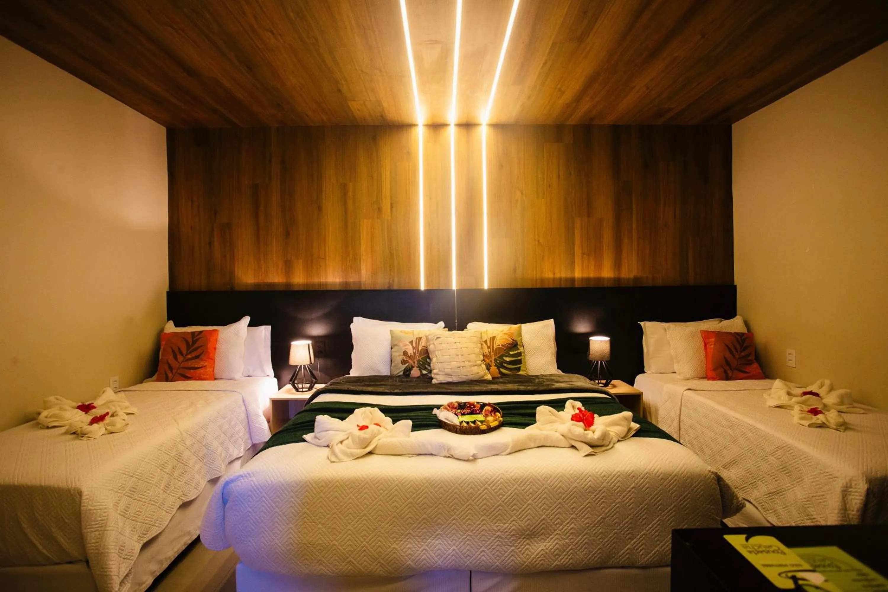 Bed in Pousada Gaucha