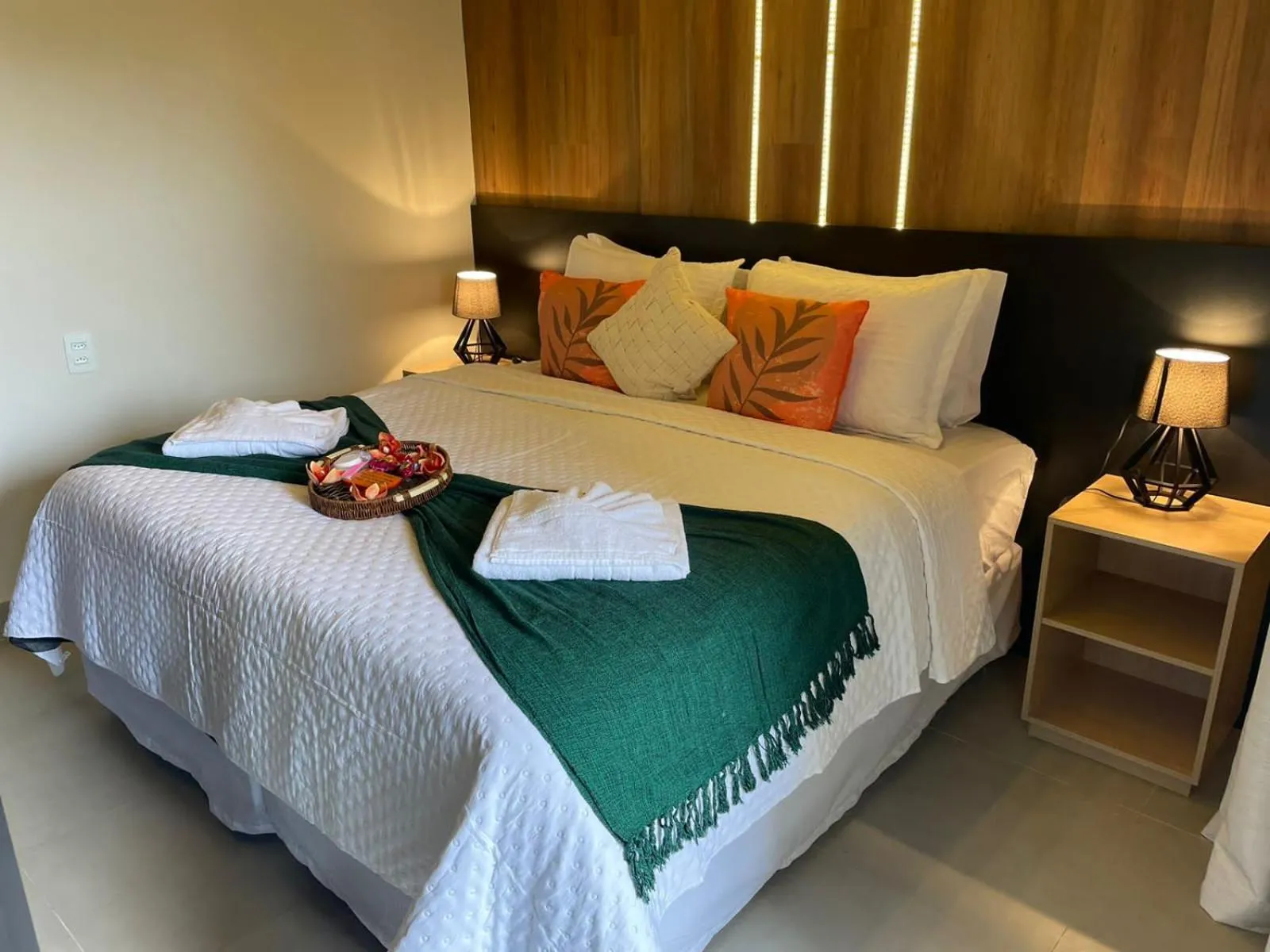Bed in Pousada Gaucha