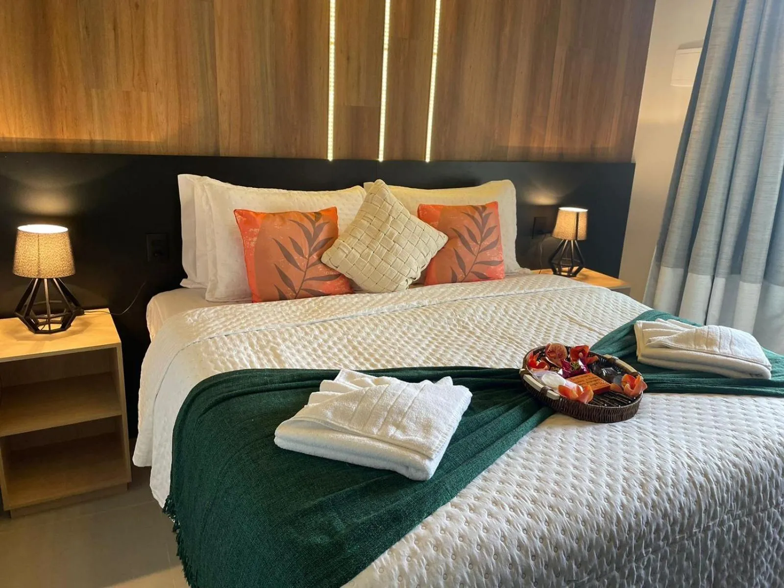 Bed in Pousada Gaucha