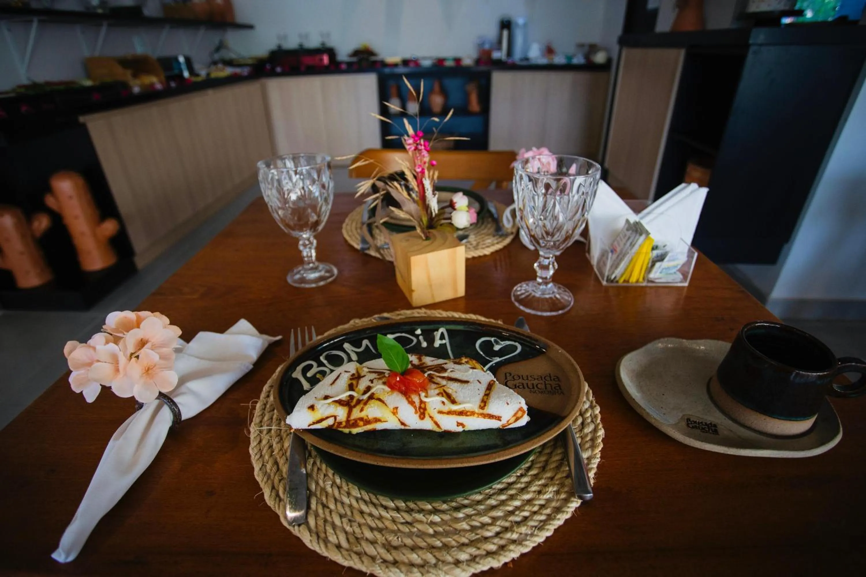 Food and drinks in Pousada Gaucha