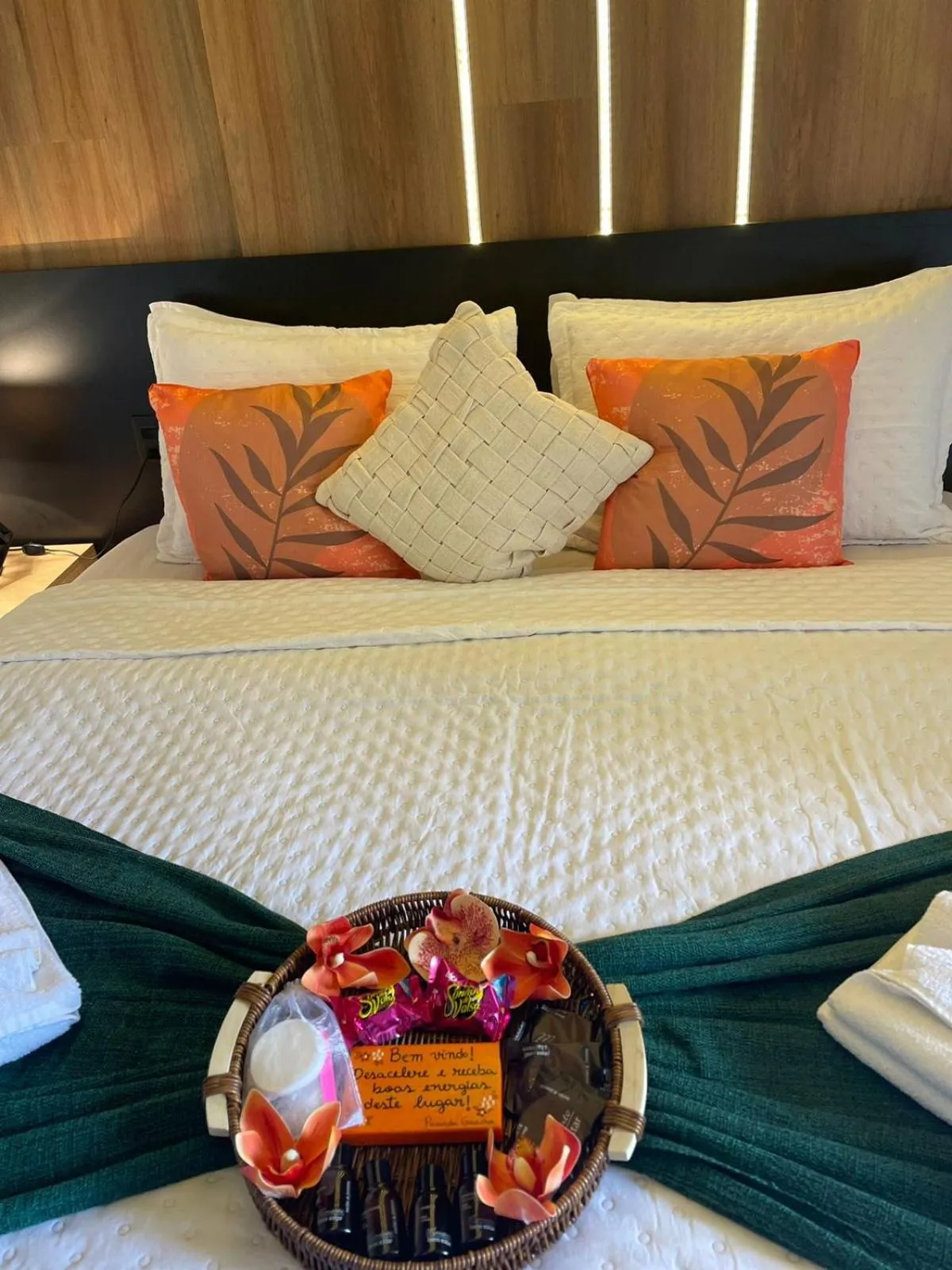 Bed in Pousada Gaucha