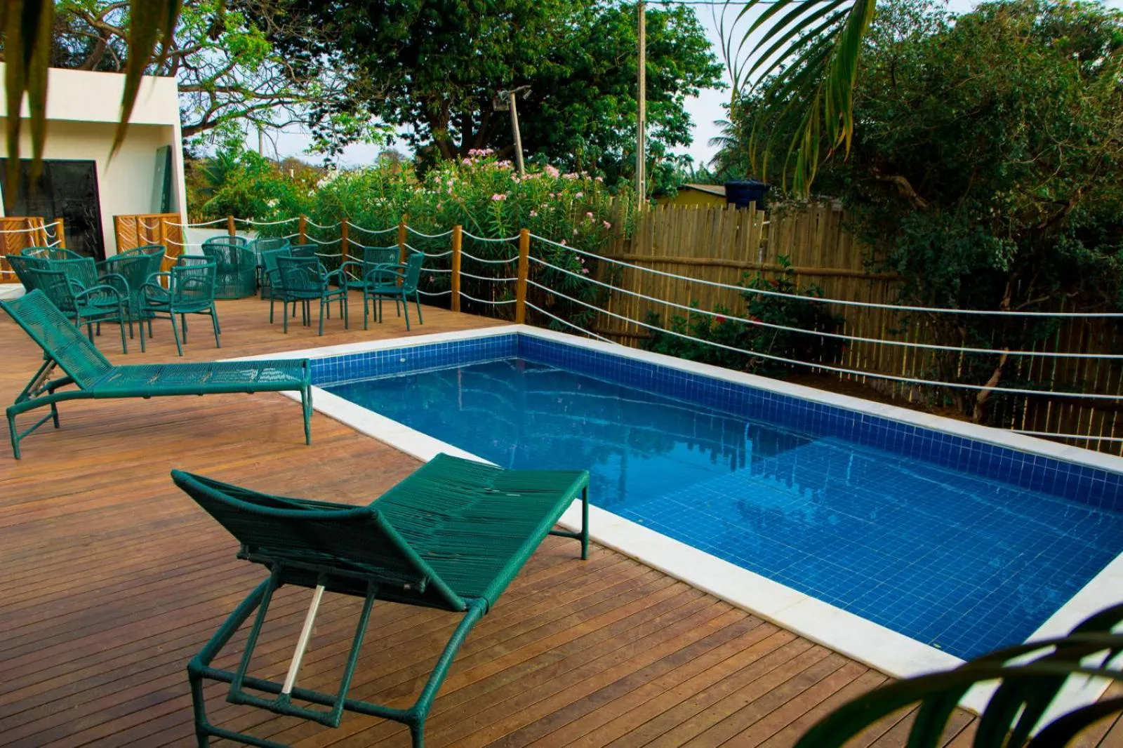 Pool view in Pousada Gaucha