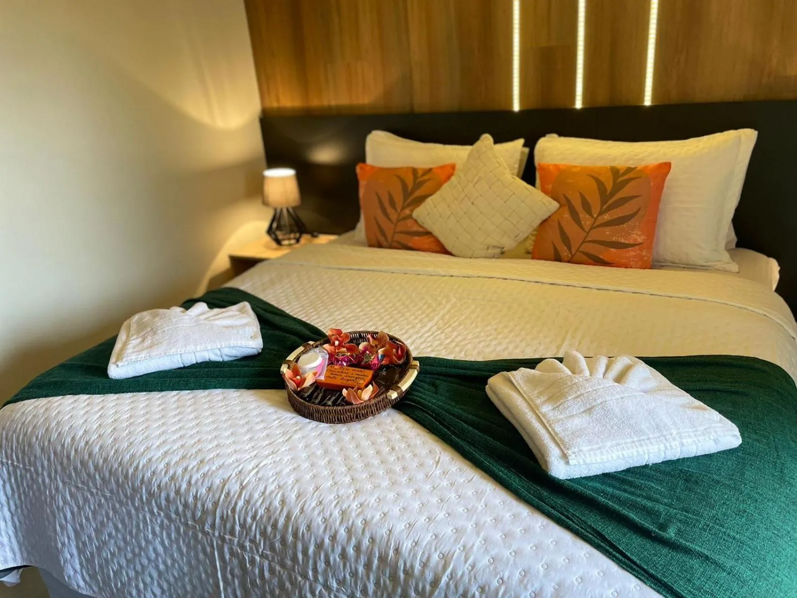 Bed in Pousada Gaucha