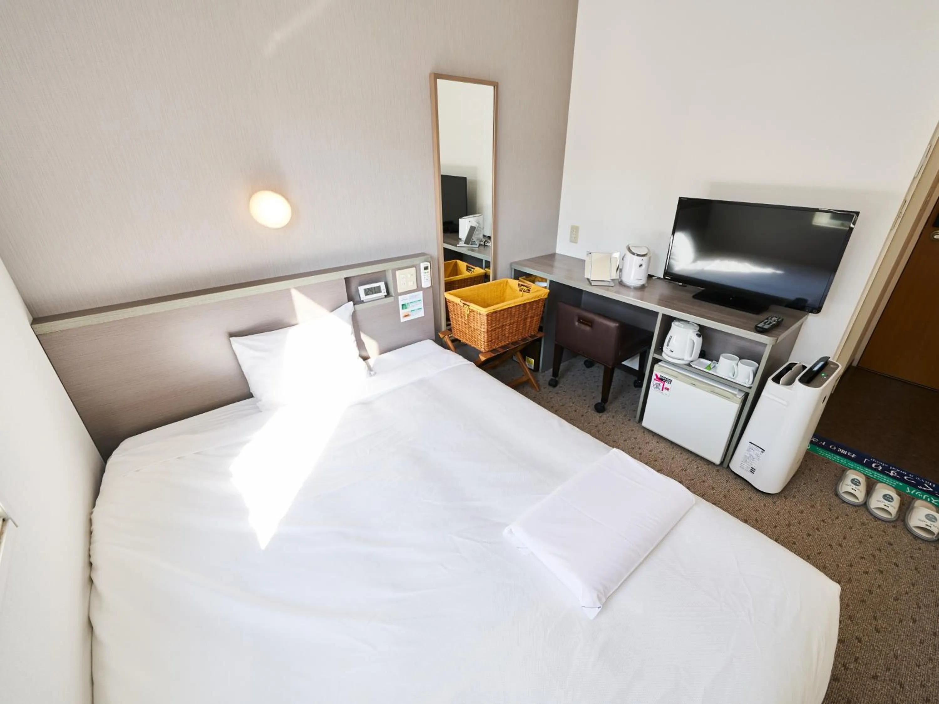 Bed in Super Hotel Tokyo Nihombashi Mitsukoshimae