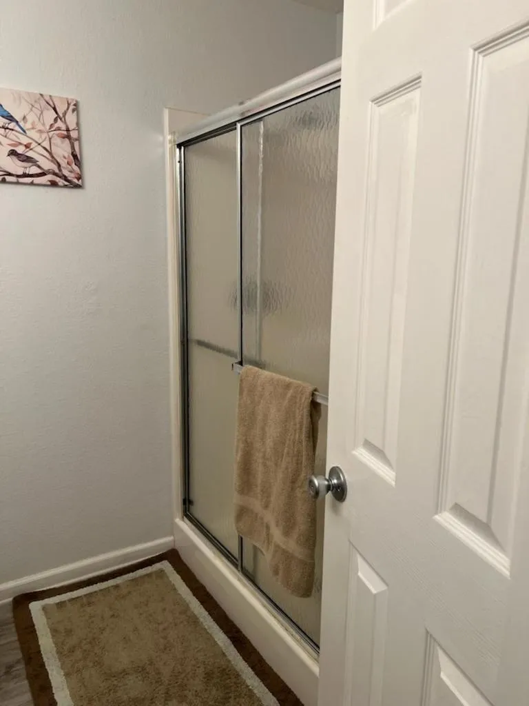 Bathroom in Secluded Home with Mini Waterfall and a Creek in Hot Springs