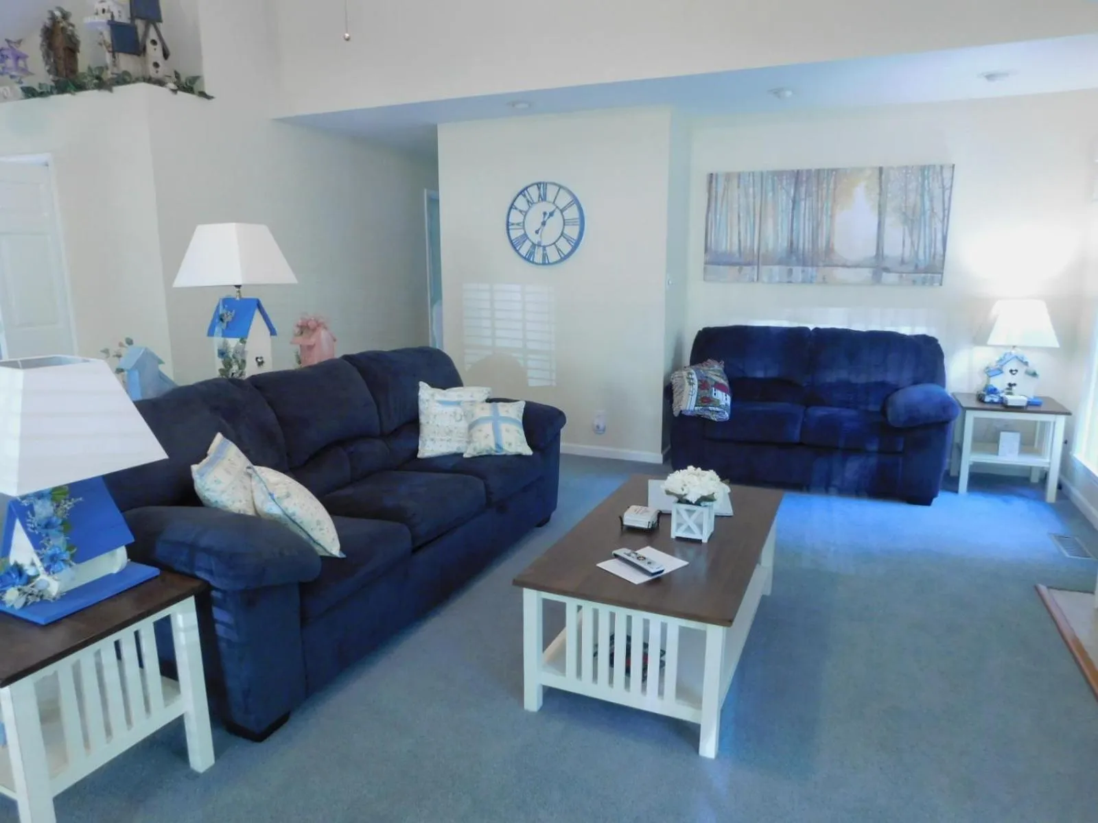 Living room in Secluded Home with Mini Waterfall and a Creek in Hot Springs