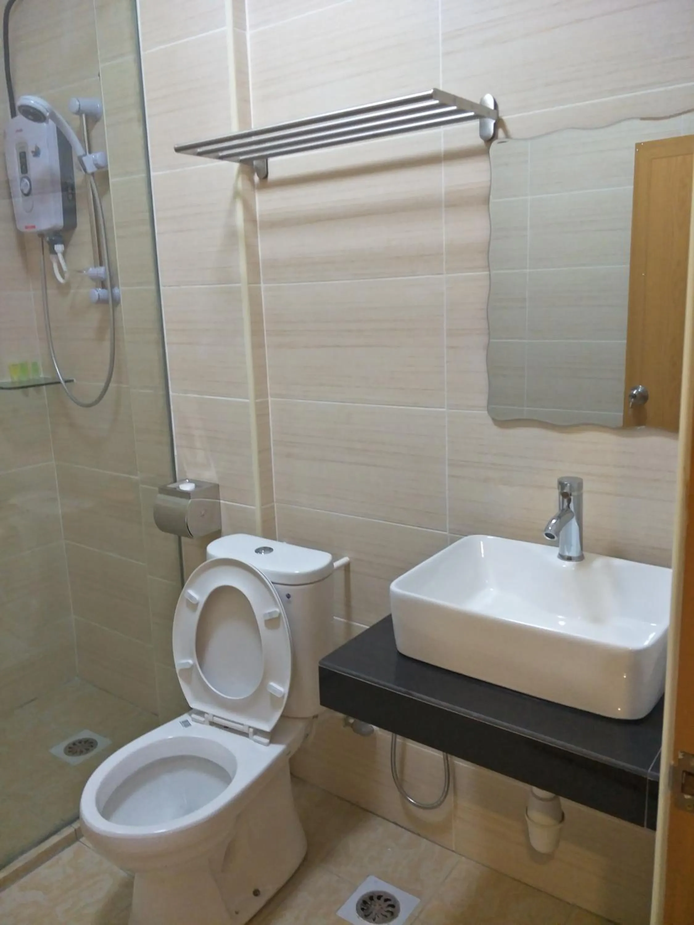 Toilet in Anderson Hotel