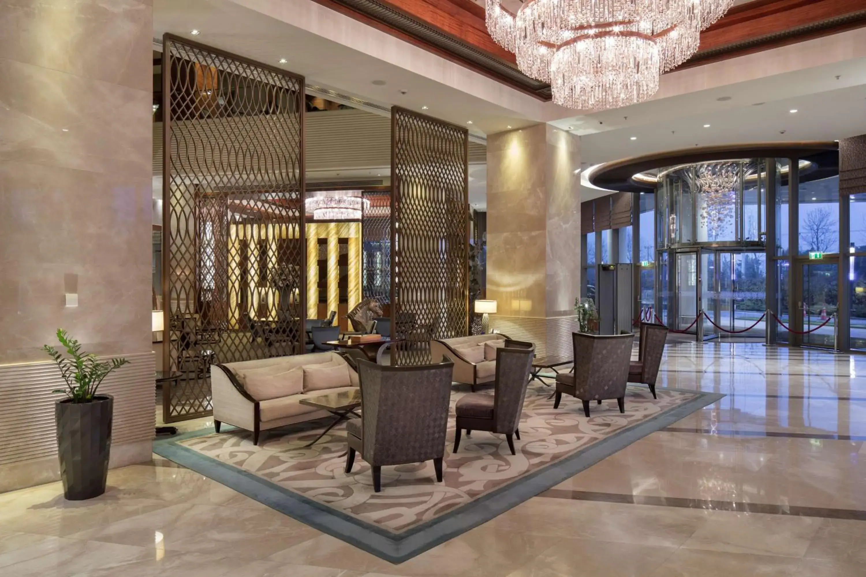 Lobby or reception in Hilton Bursa Convention Center & Spa Lobby or reception in Hilton Bursa Convention Center & Spa