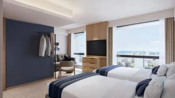 Bed in Shizutetsu Hotel Prezio Hakataekimae Bed in Shizutetsu Hotel Prezio Hakataekimae