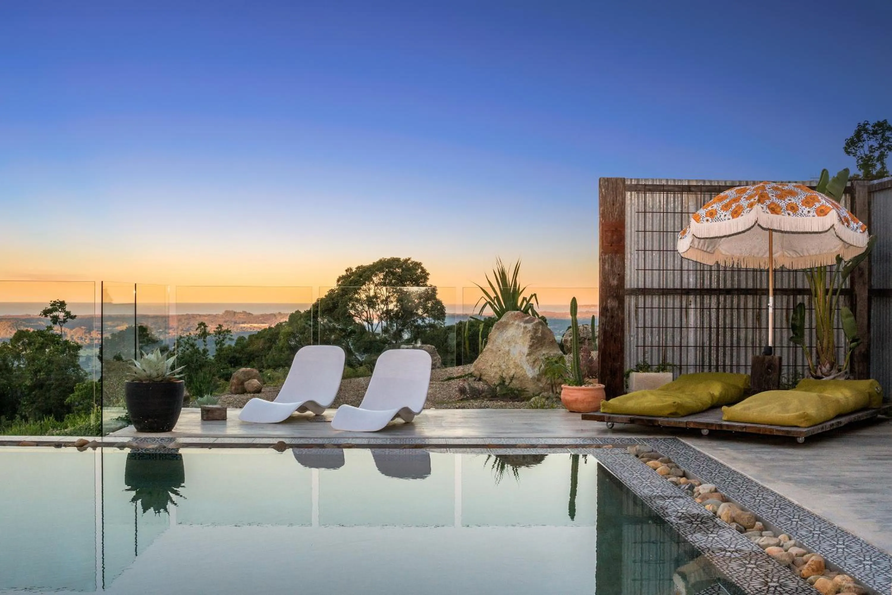 Swimming pool in Blackbird Luxury Accommodation