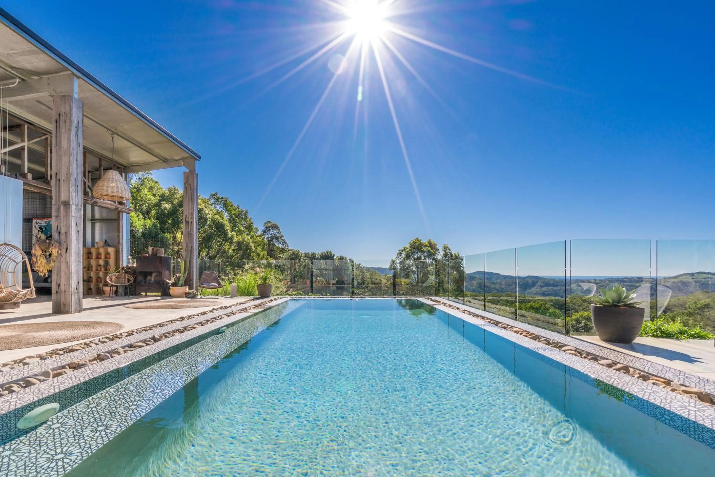 Swimming pool in Blackbird Luxury Accommodation