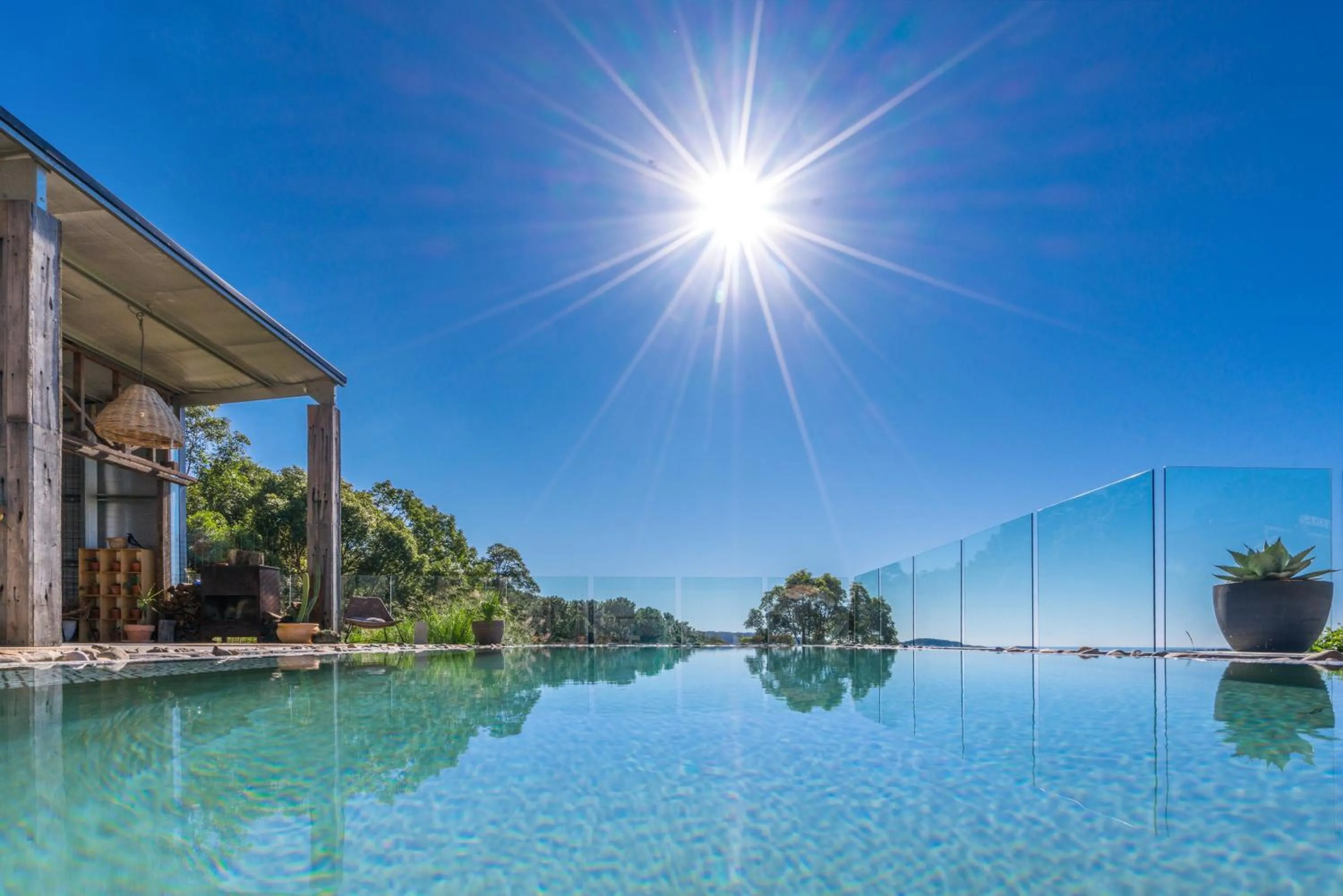 Swimming pool in Blackbird Luxury Accommodation