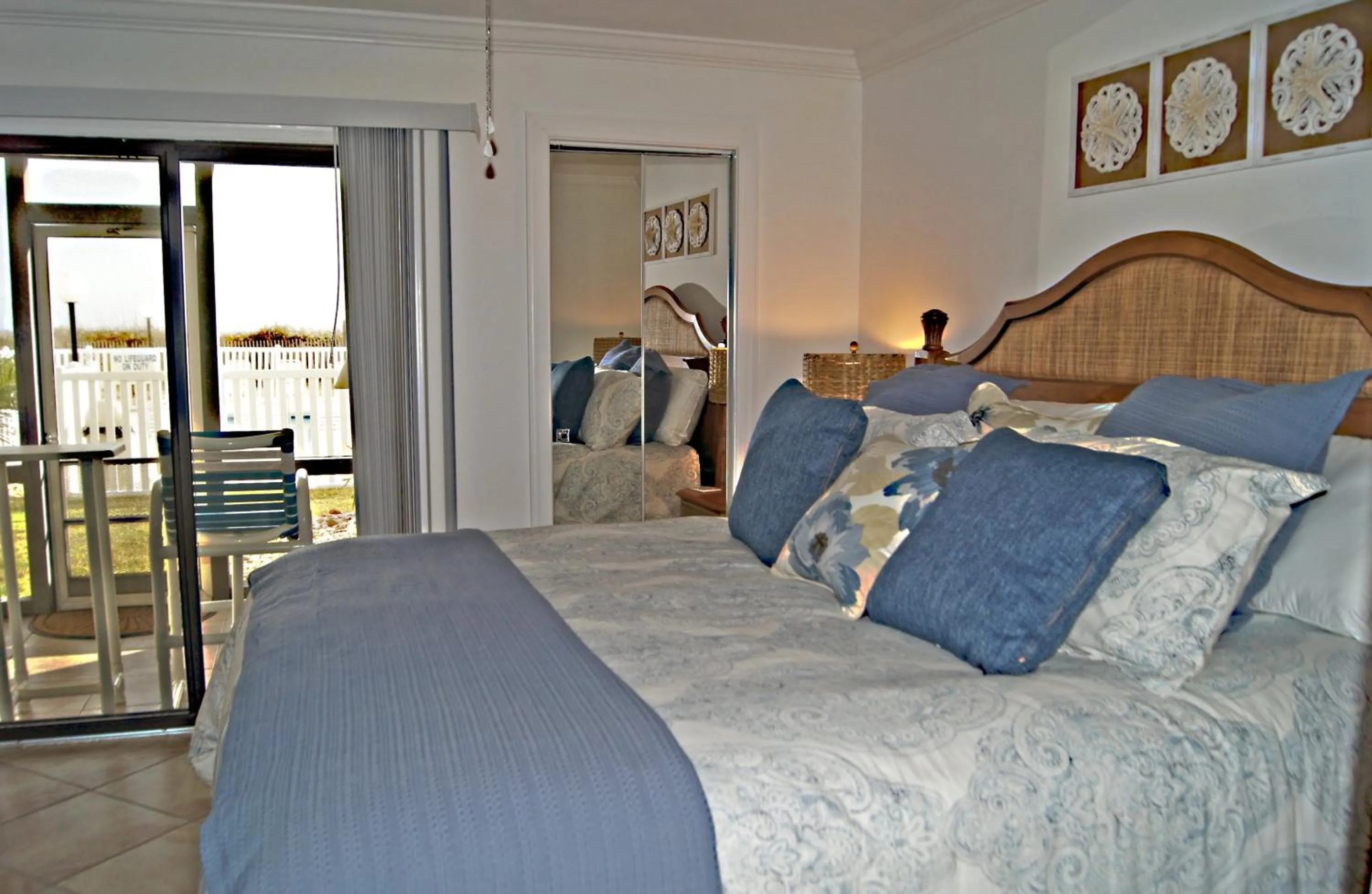 Bed in Sea Cloisters 104E Condo