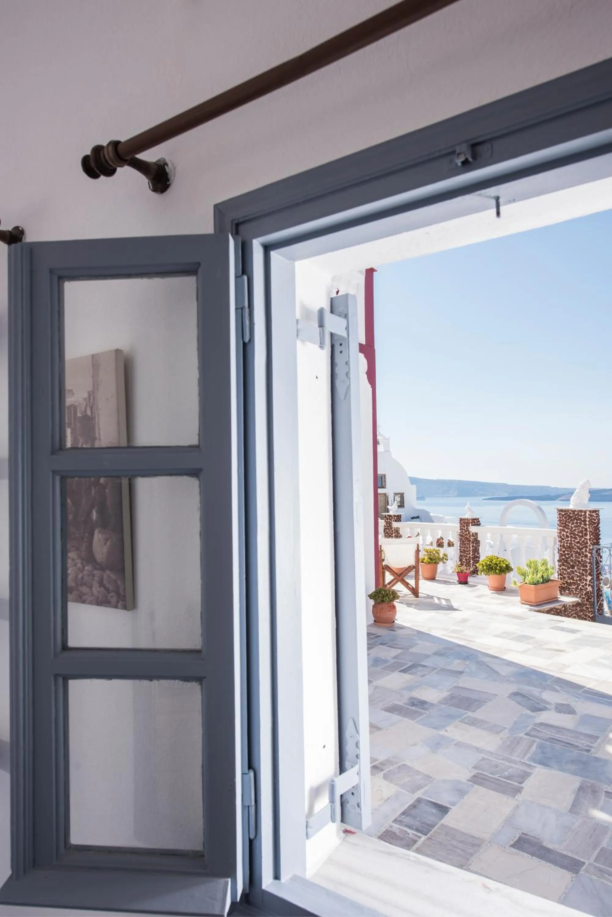 Balcony/Terrace in Maryloujohn Villas Oia
