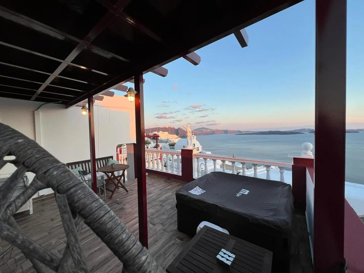 Balcony/Terrace in Maryloujohn Villas Oia