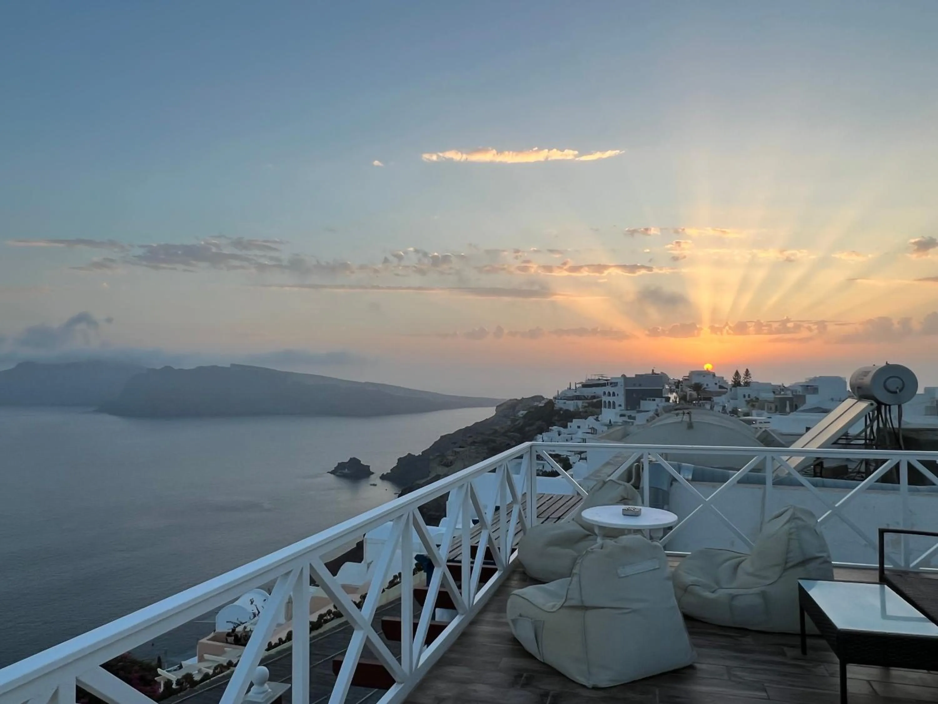 Balcony/Terrace in Maryloujohn Villas Oia
