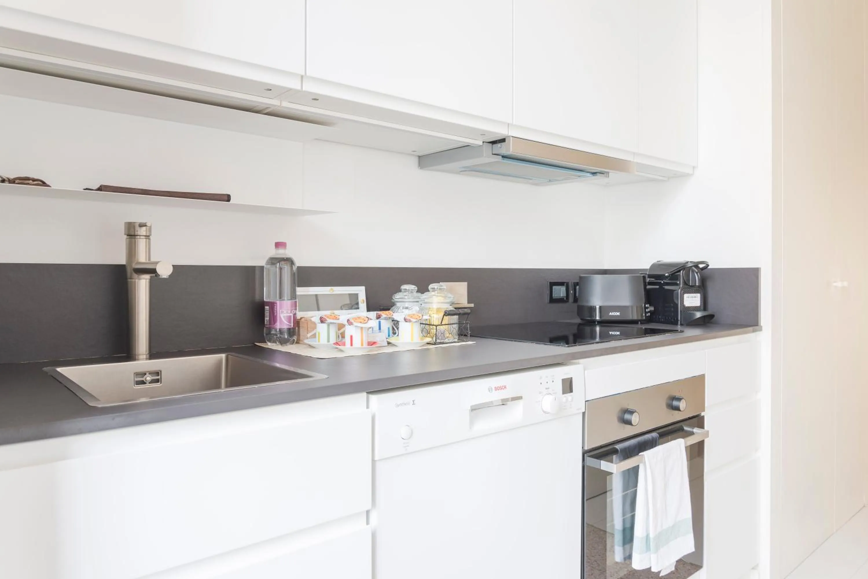 Kitchen or kitchenette in Heart Milan Apartments Duomo Colonne