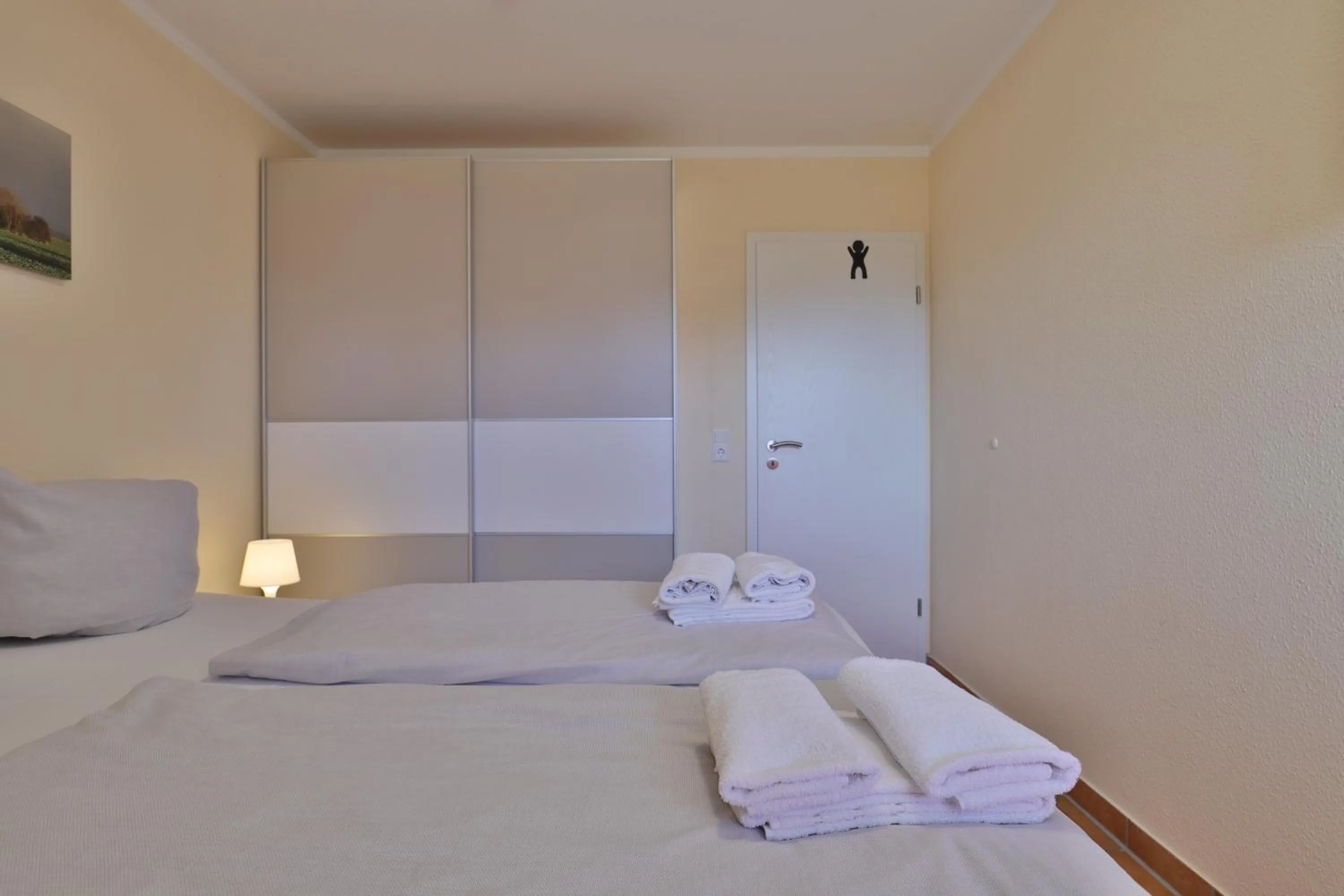 Bedroom, Bed in 2 Zimmer Appartement Poseidon