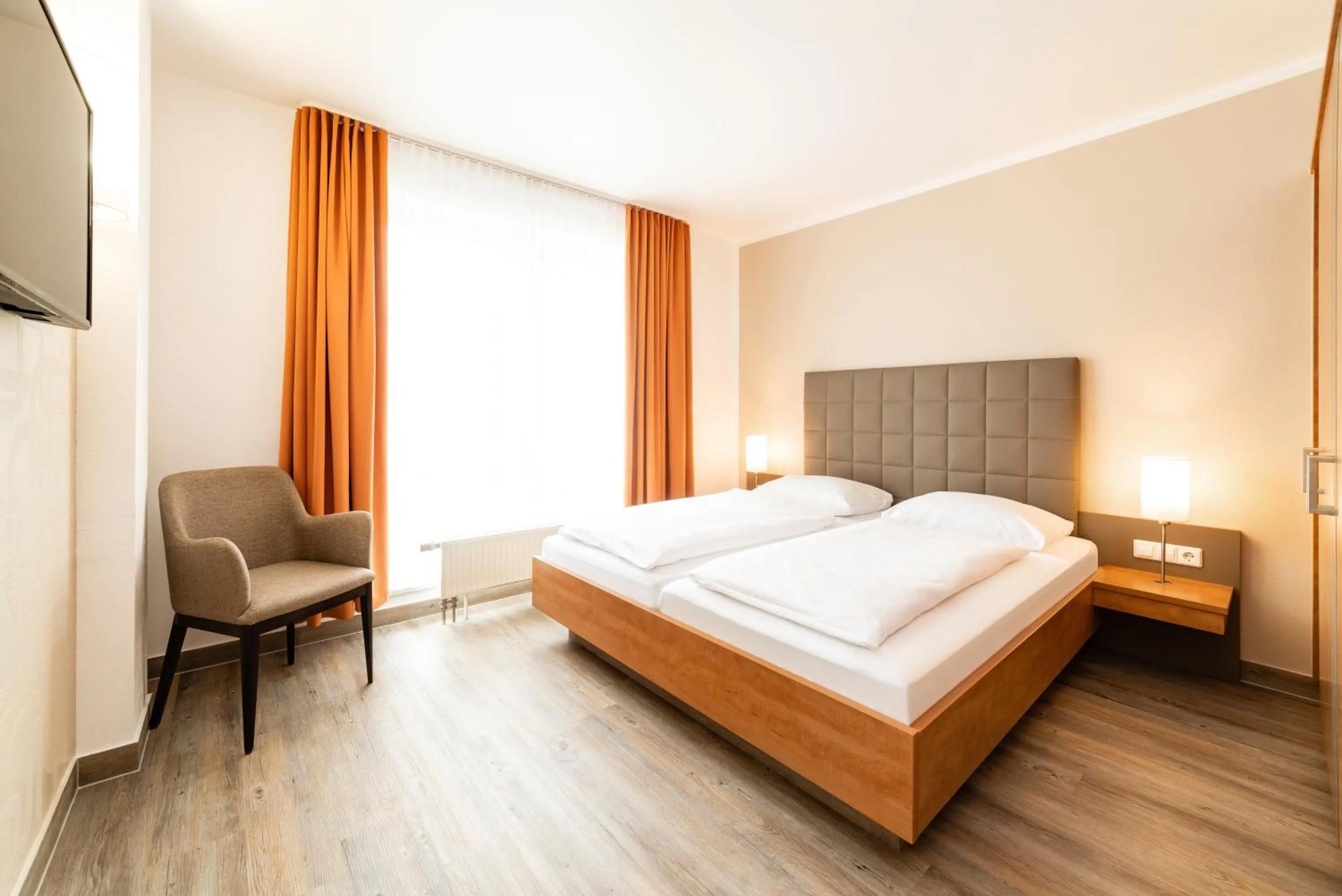 Photo of the whole room, Bed in Hotel Spree-idyll