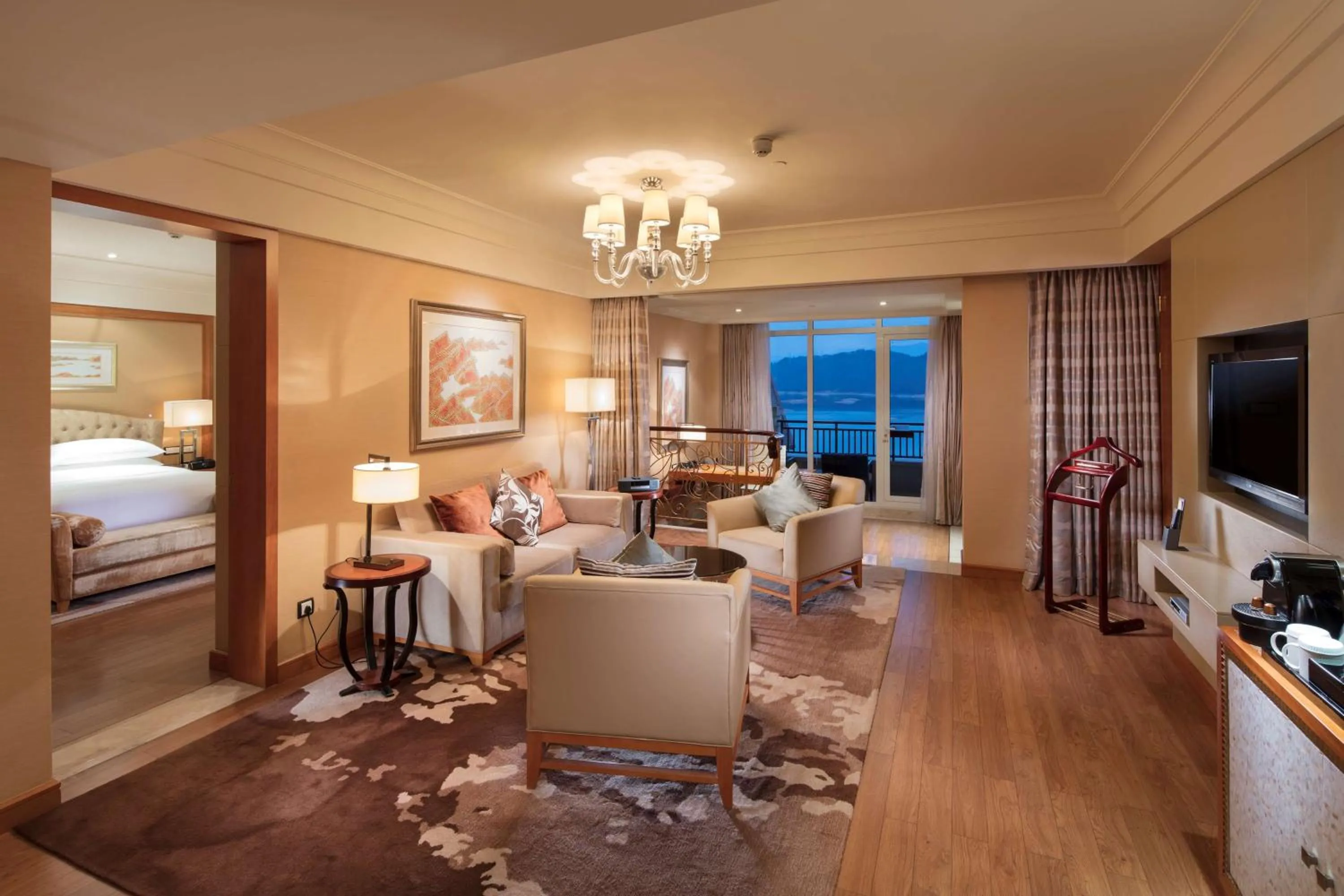 Living room in Hilton Hangzhou Qiandao Lake Resort