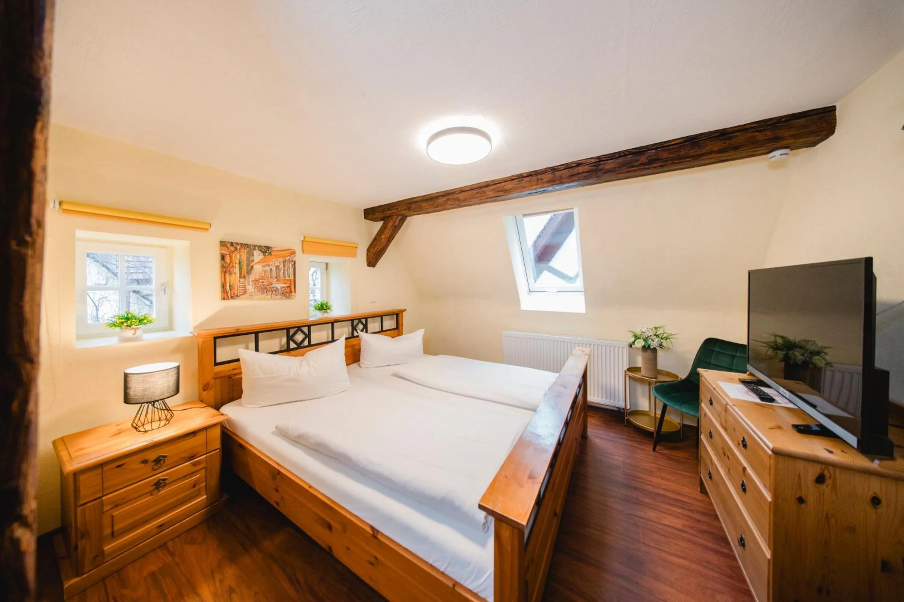 Photo of the whole room, Bed in Landhotel im Hexenwinkel