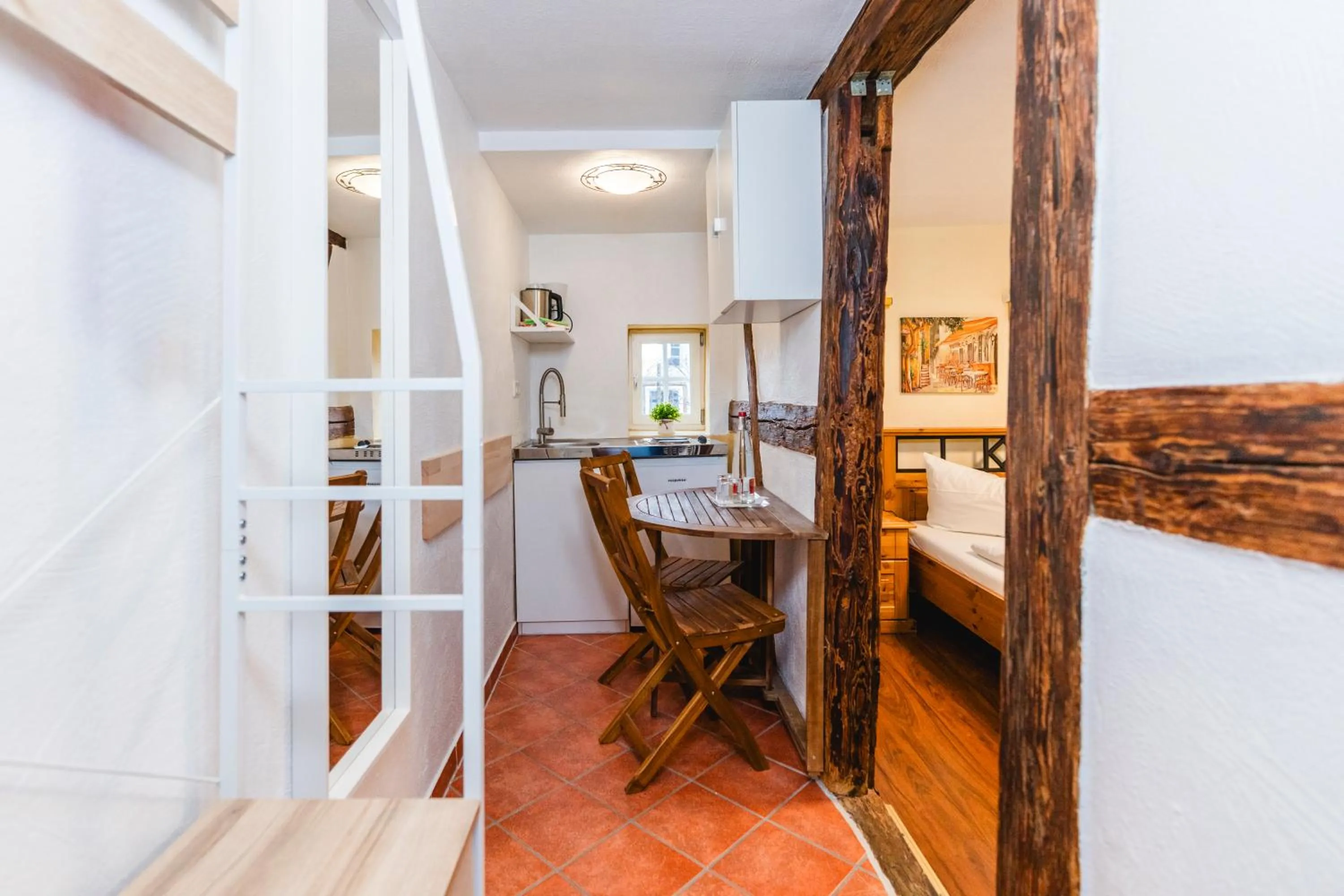 Kitchen or kitchenette in Landhotel im Hexenwinkel