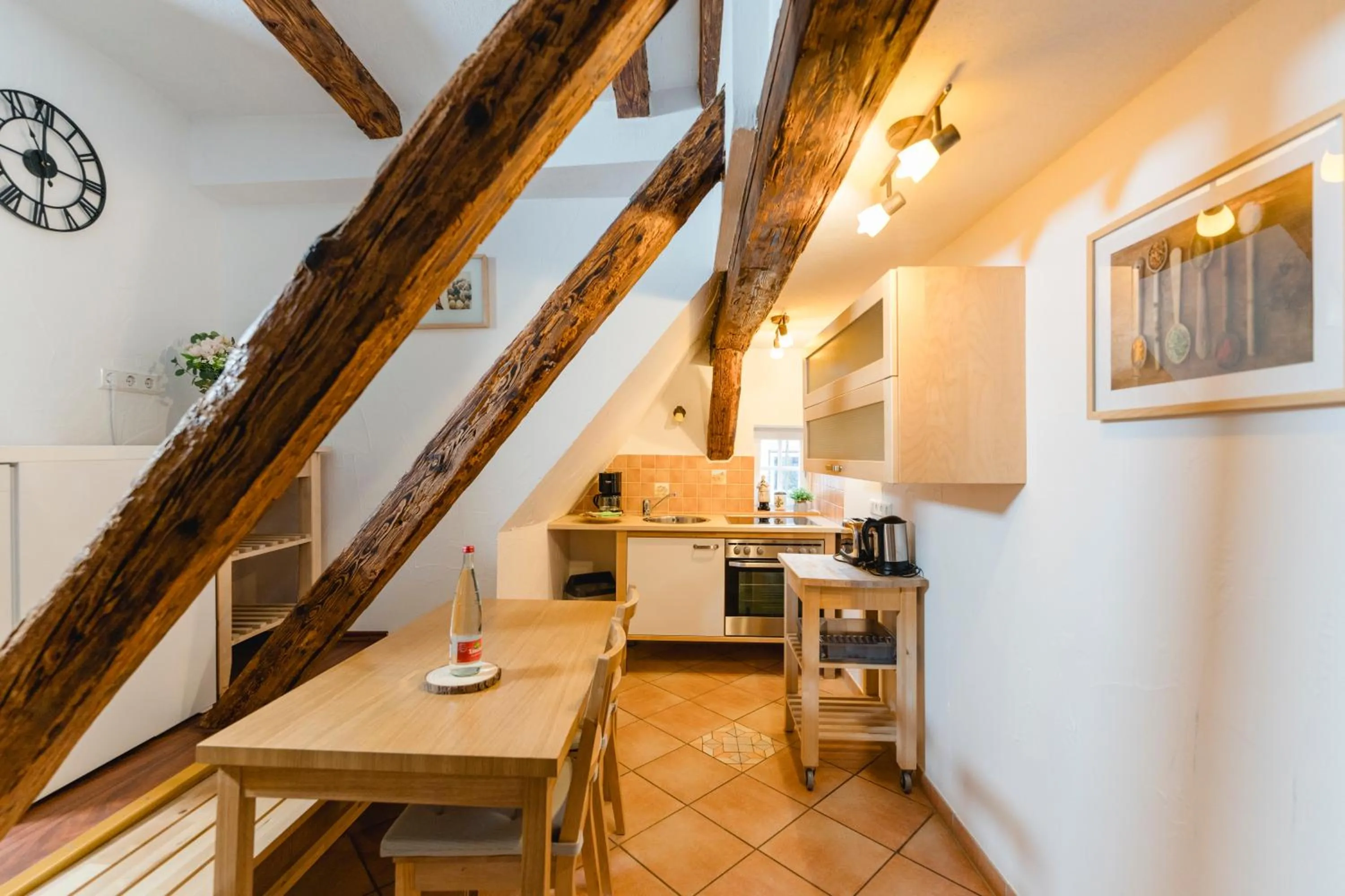 Kitchen or kitchenette in Landhotel im Hexenwinkel