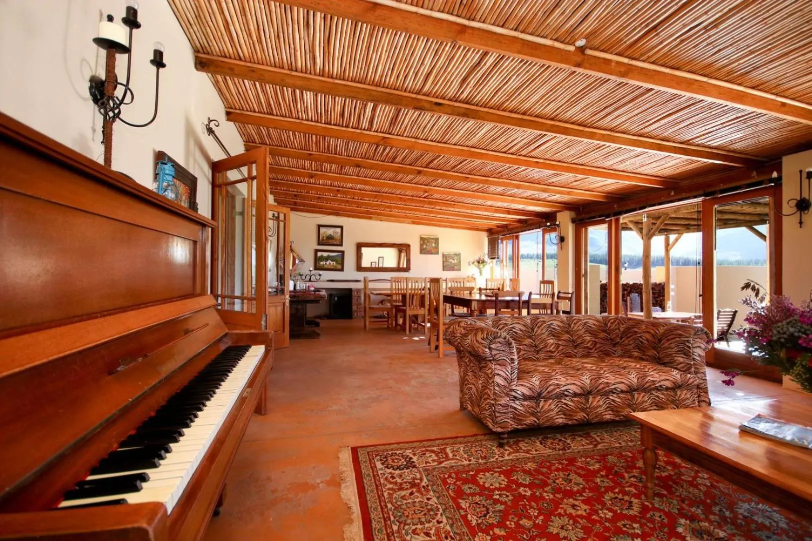 Living room in Oudebosch Guest Farm