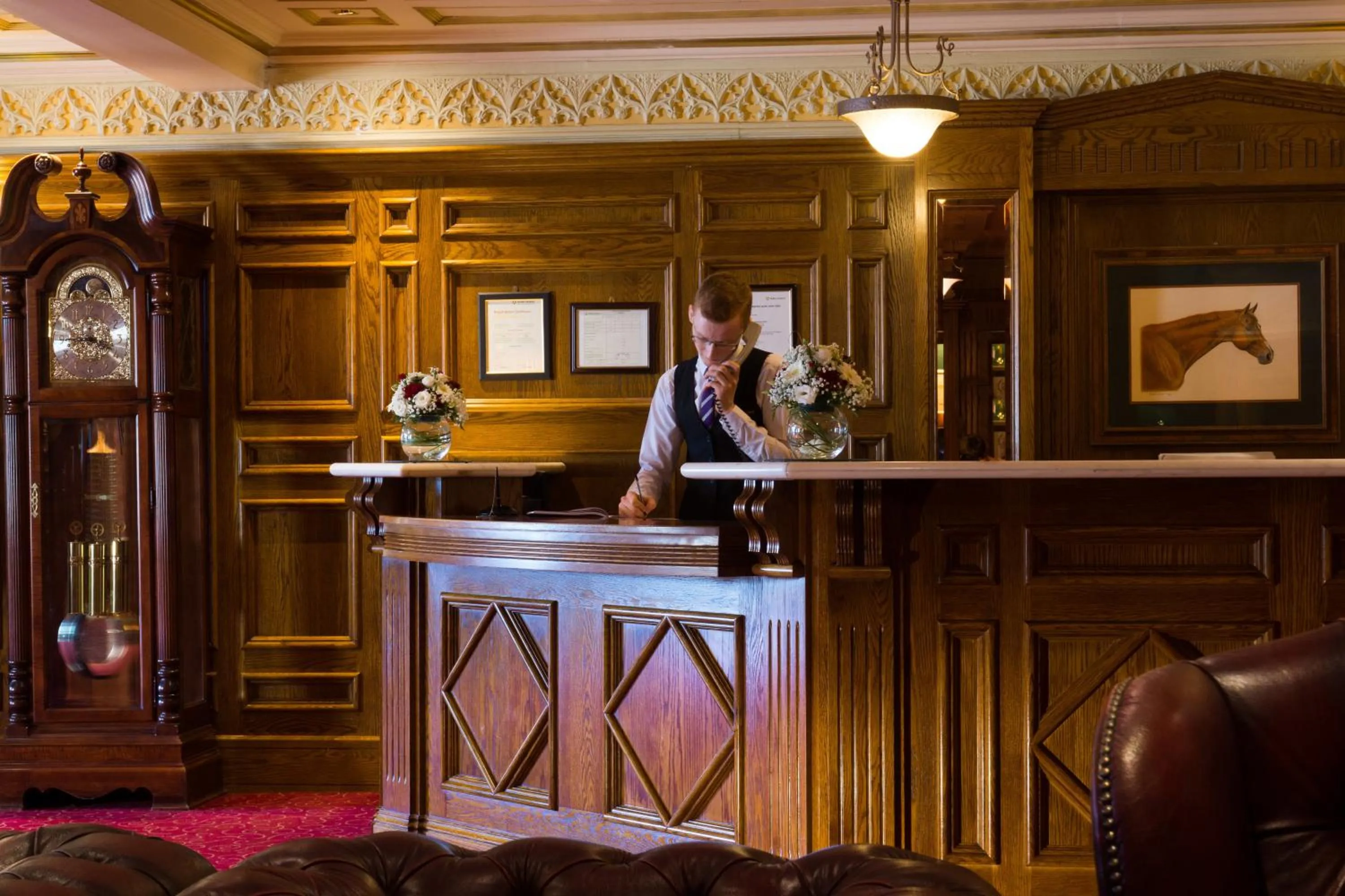 Lobby or reception in Meadow Court Hotel
