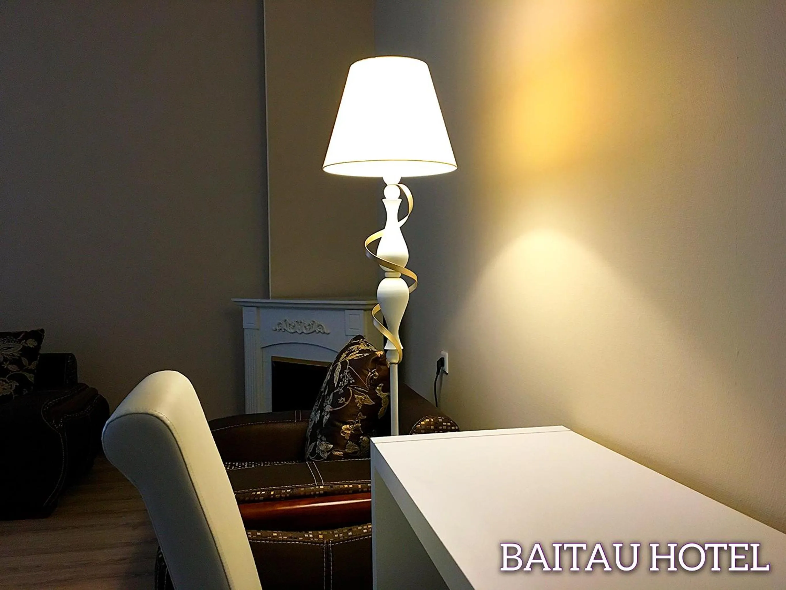 fireplace in Baitau Hotel Aktobe