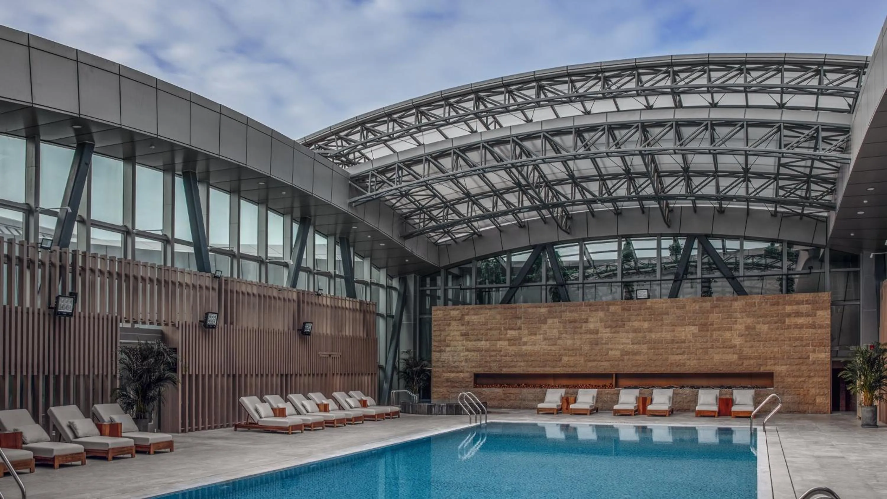 Swimming pool in InterContinental Tianjin Yujiapu Hotel & Residences by IHG