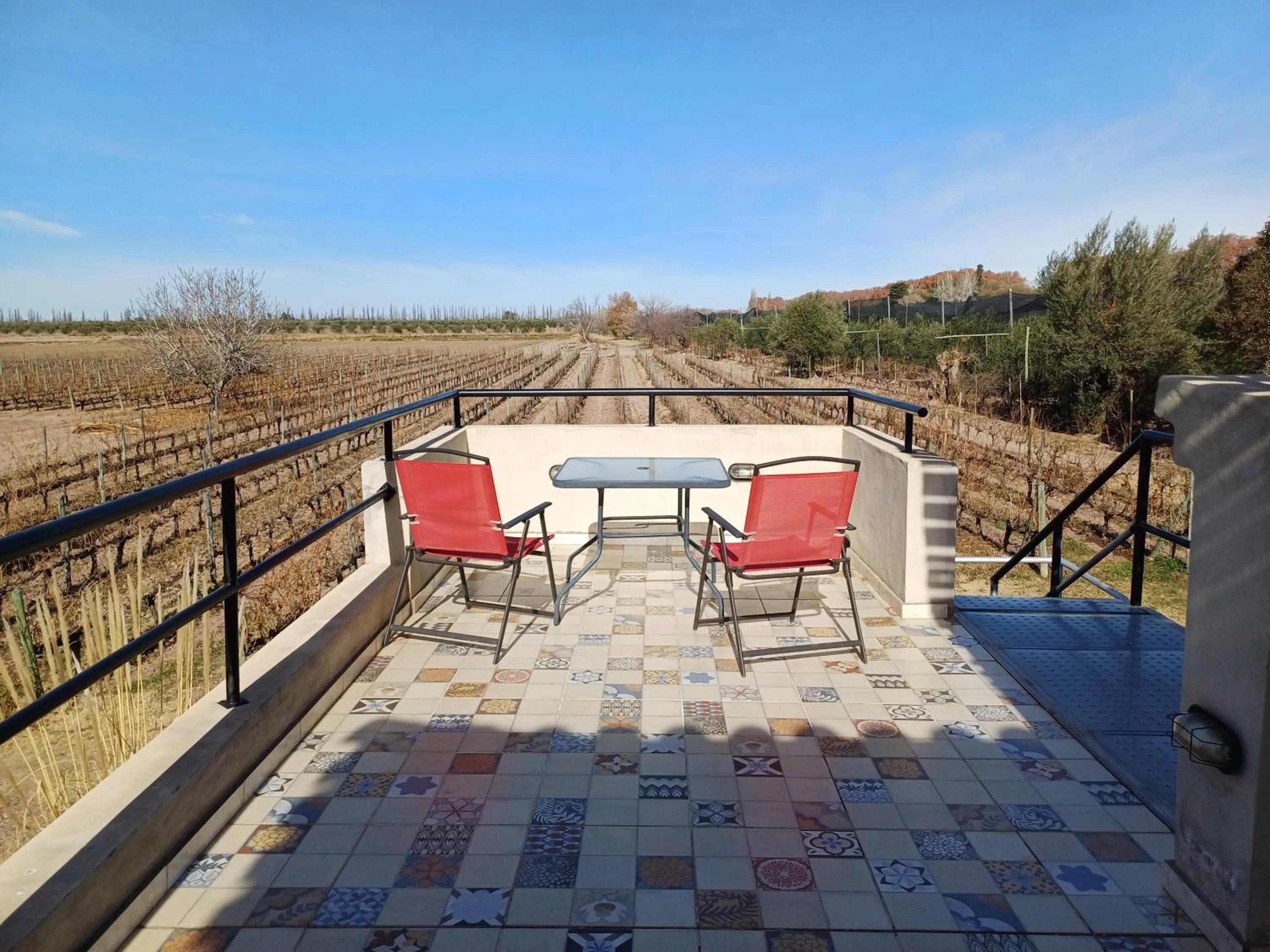 Balcony/Terrace in Posada Cavieres Wine Farm