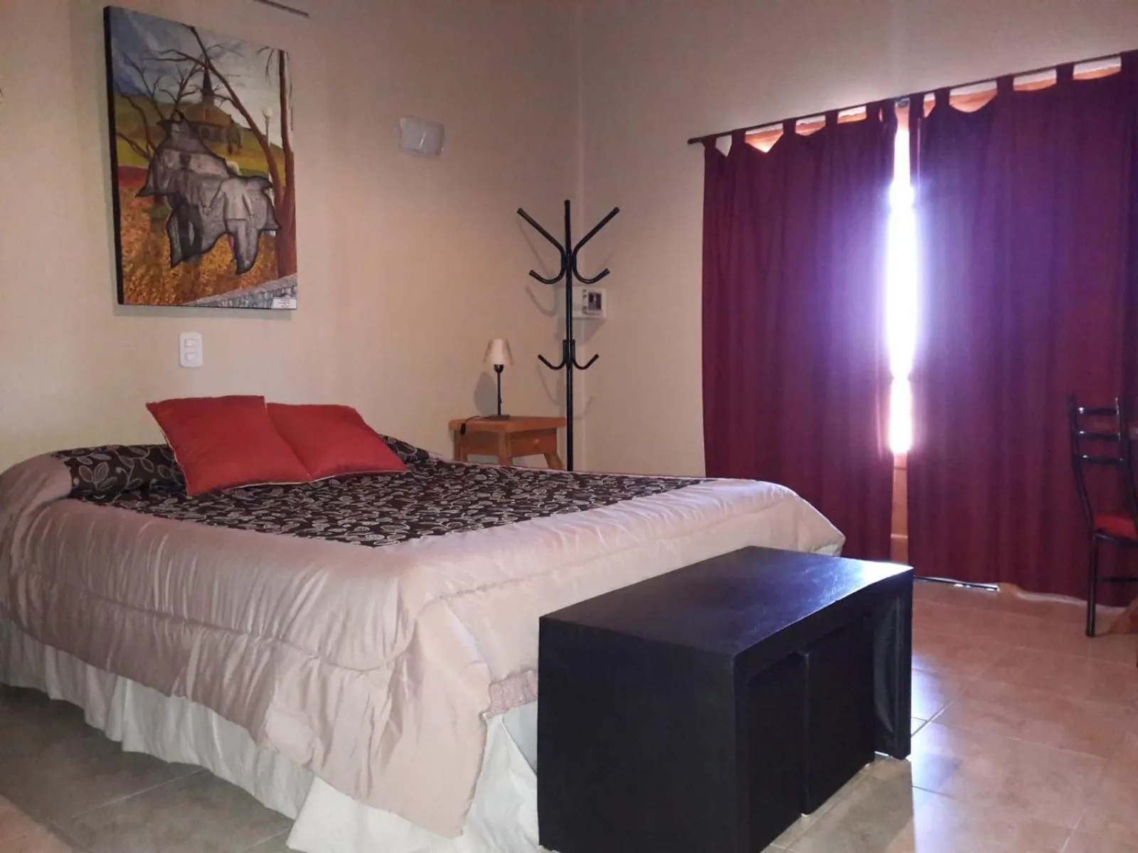 Bed in Posada Cavieres Wine Farm