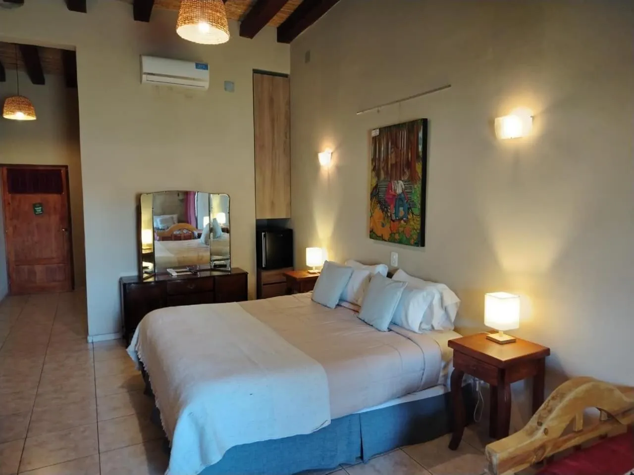 Bed in Posada Cavieres Wine Farm