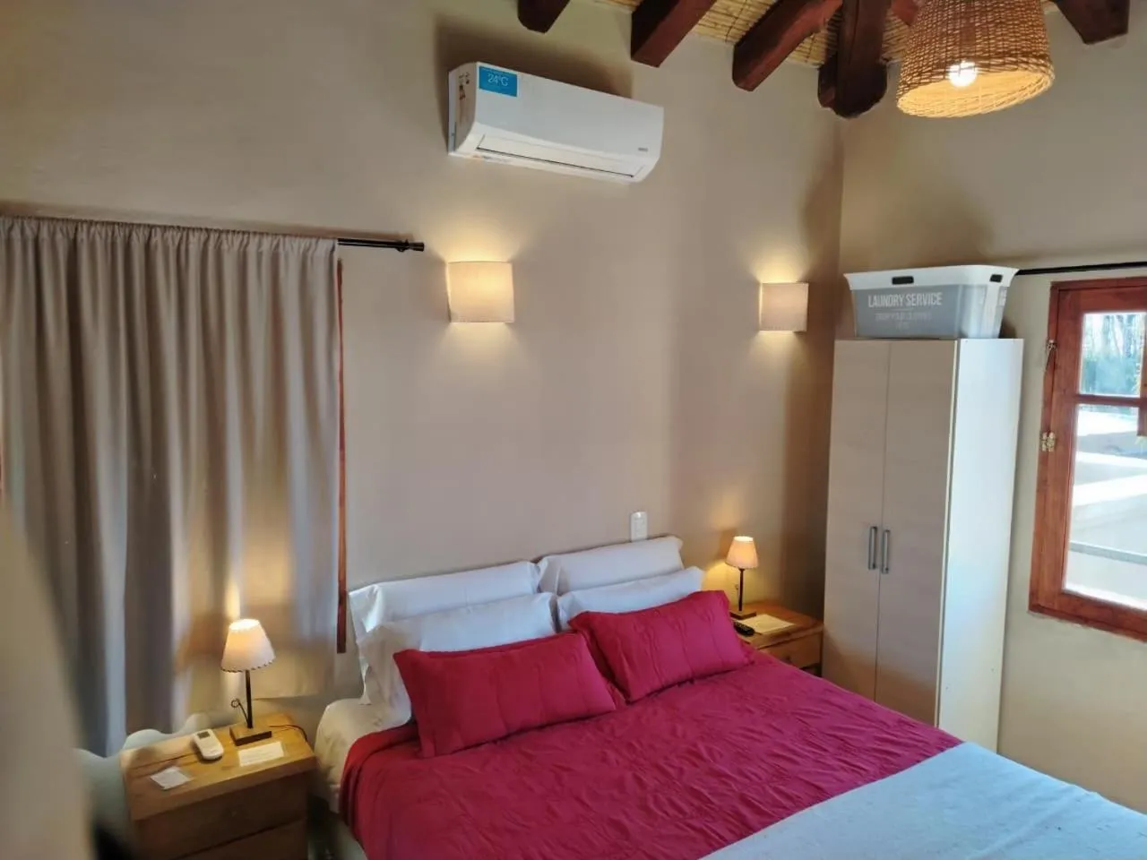 Bed in Posada Cavieres Wine Farm