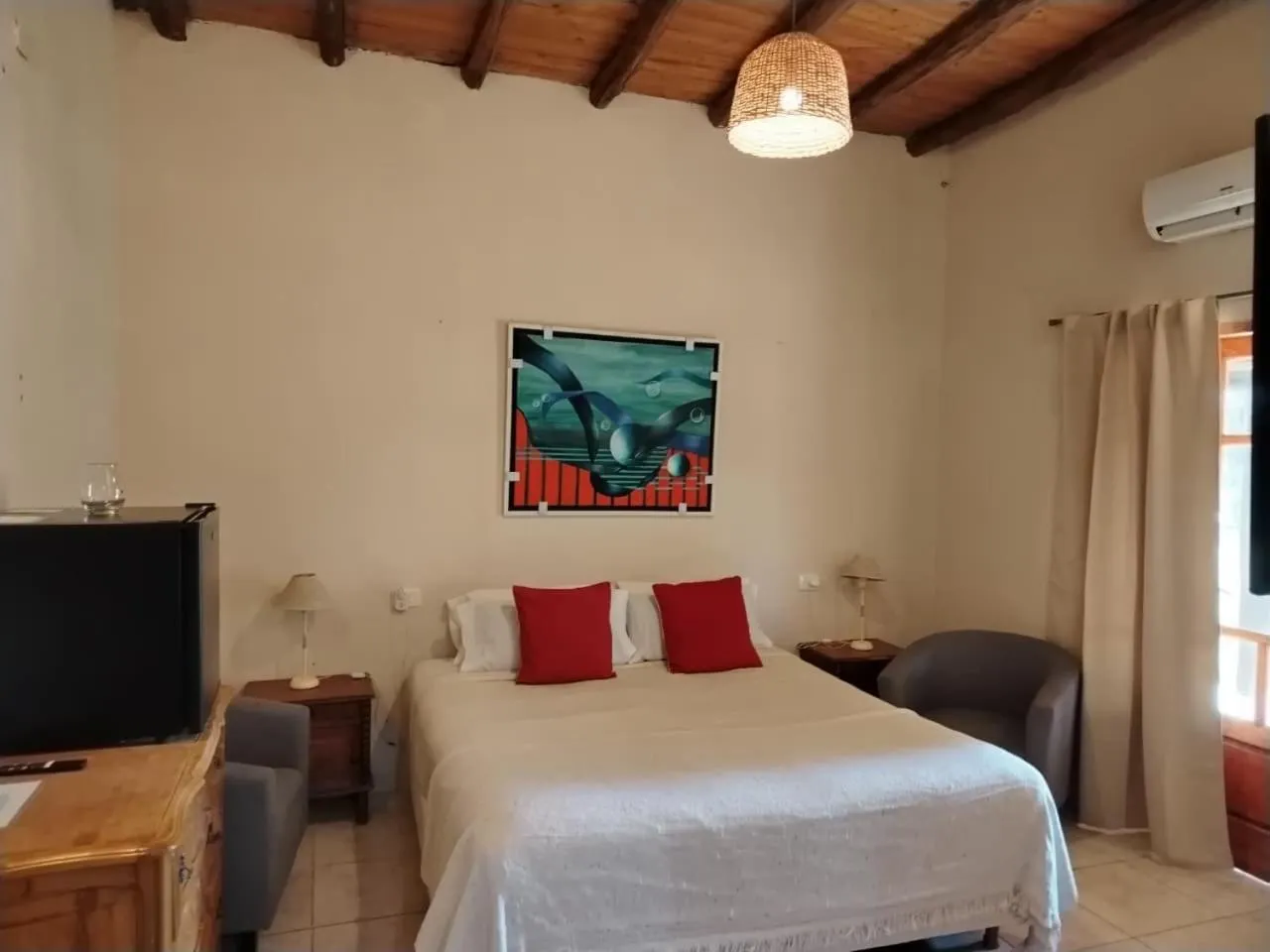 Bed in Posada Cavieres Wine Farm